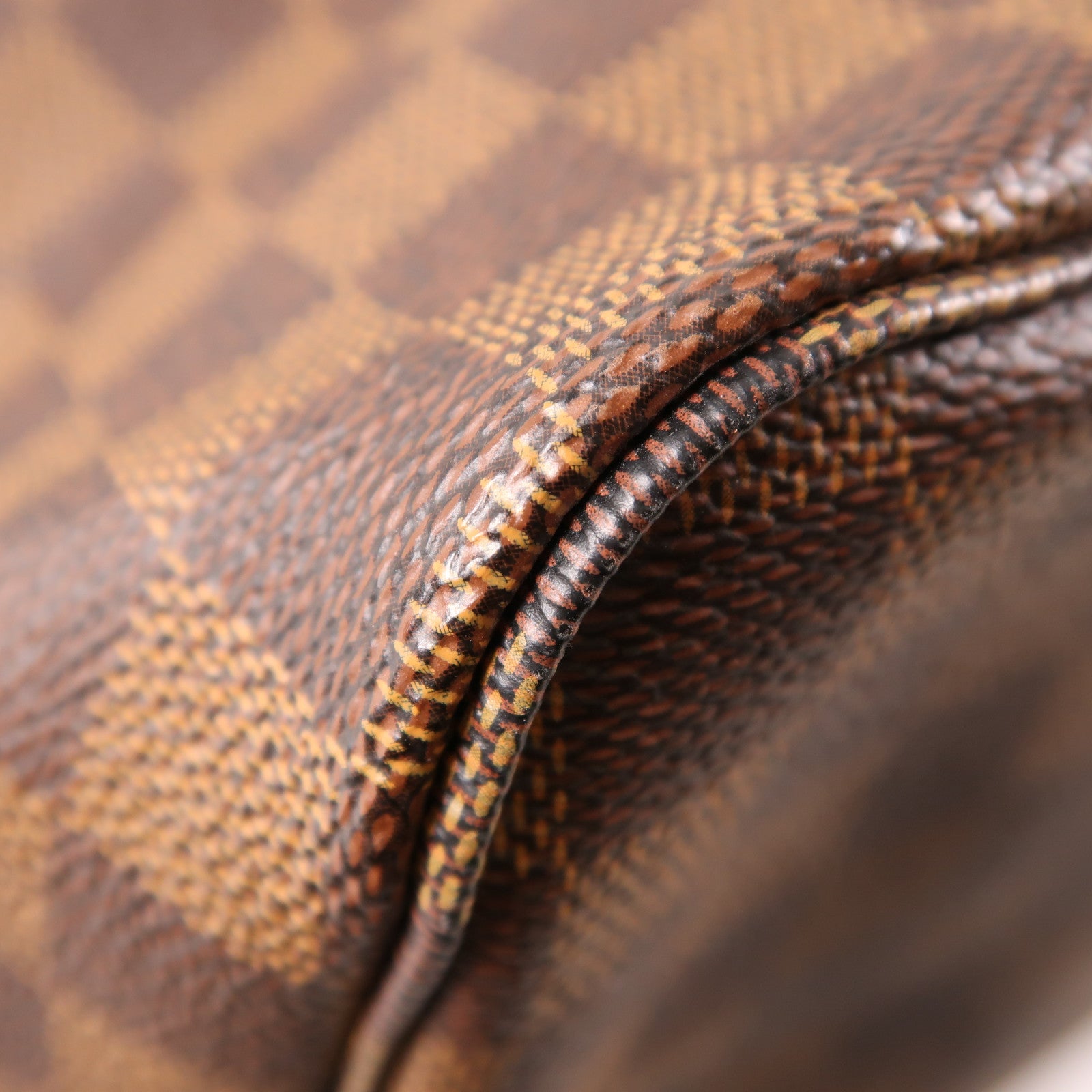LOUIS VUITTON Damier Neverfull GM金扣肩背袋棕色
