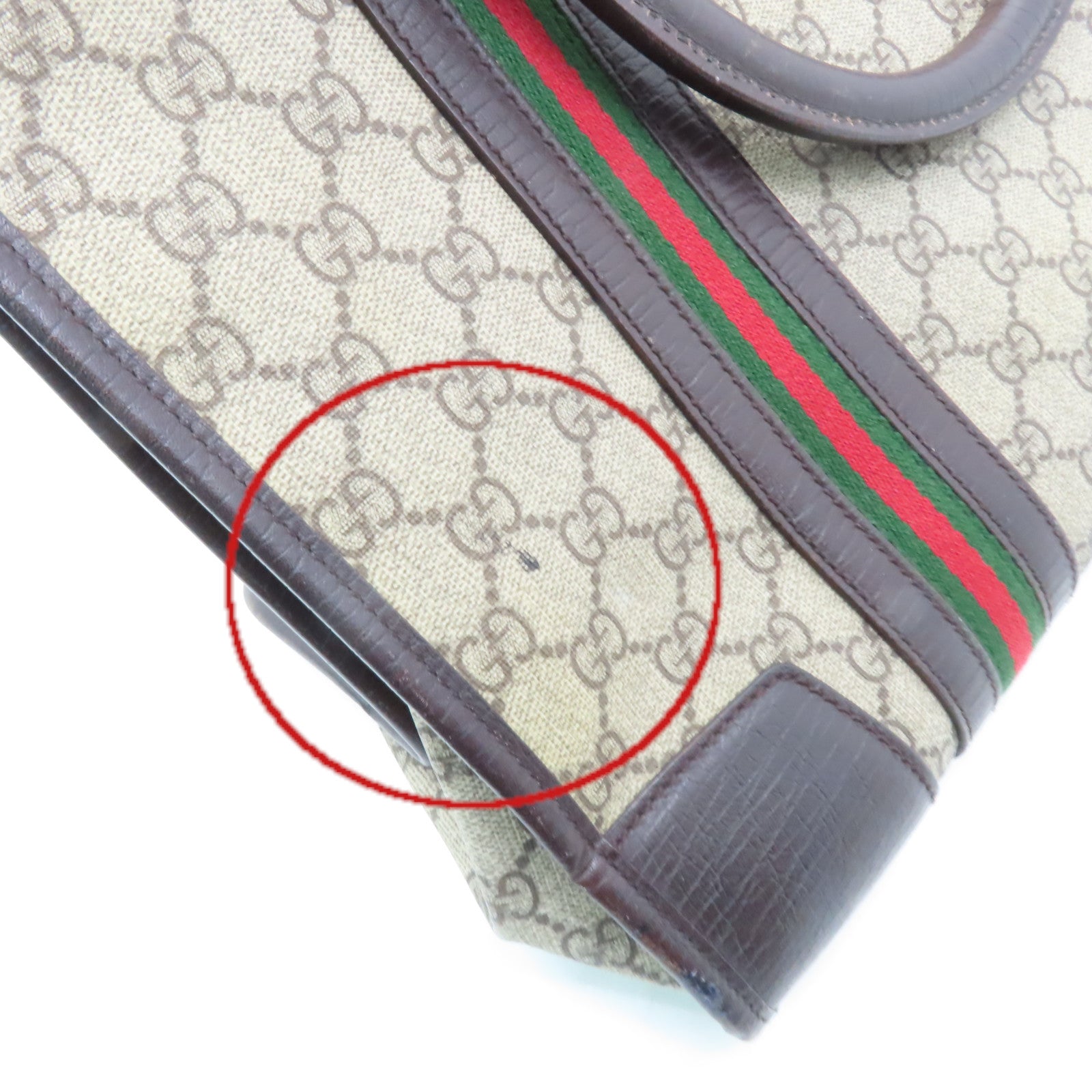 GUCCI 塗層帆布Tote Bag手挽袋啡色