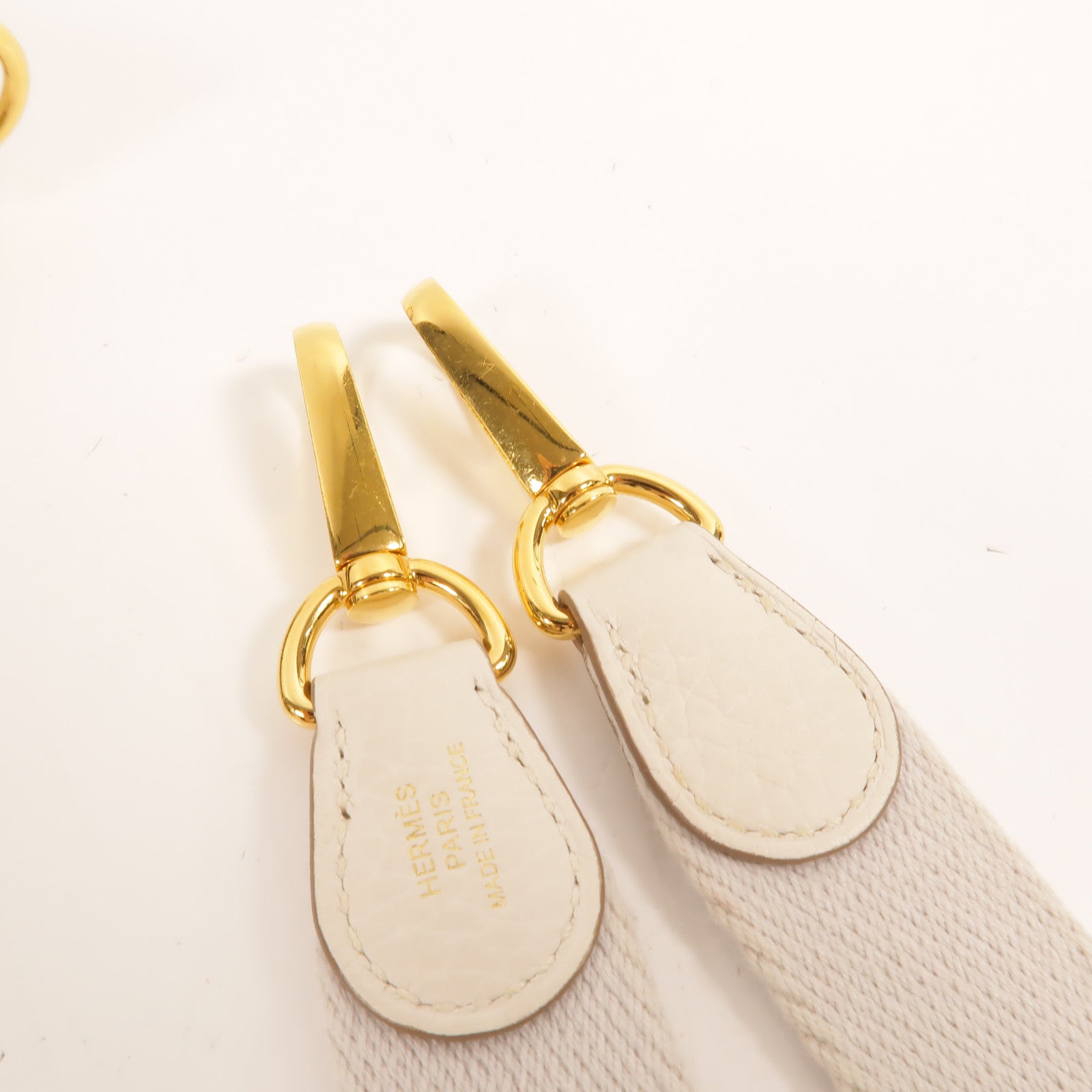 HERMES Clemence皮革Evelyne TPM肩背袋Craie