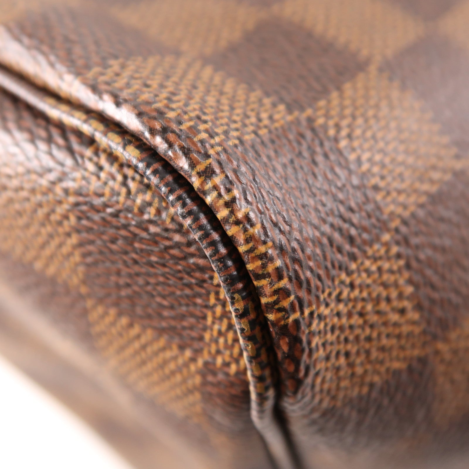 LOUIS VUITTON Damier Neverfull GM金扣肩背袋棕色