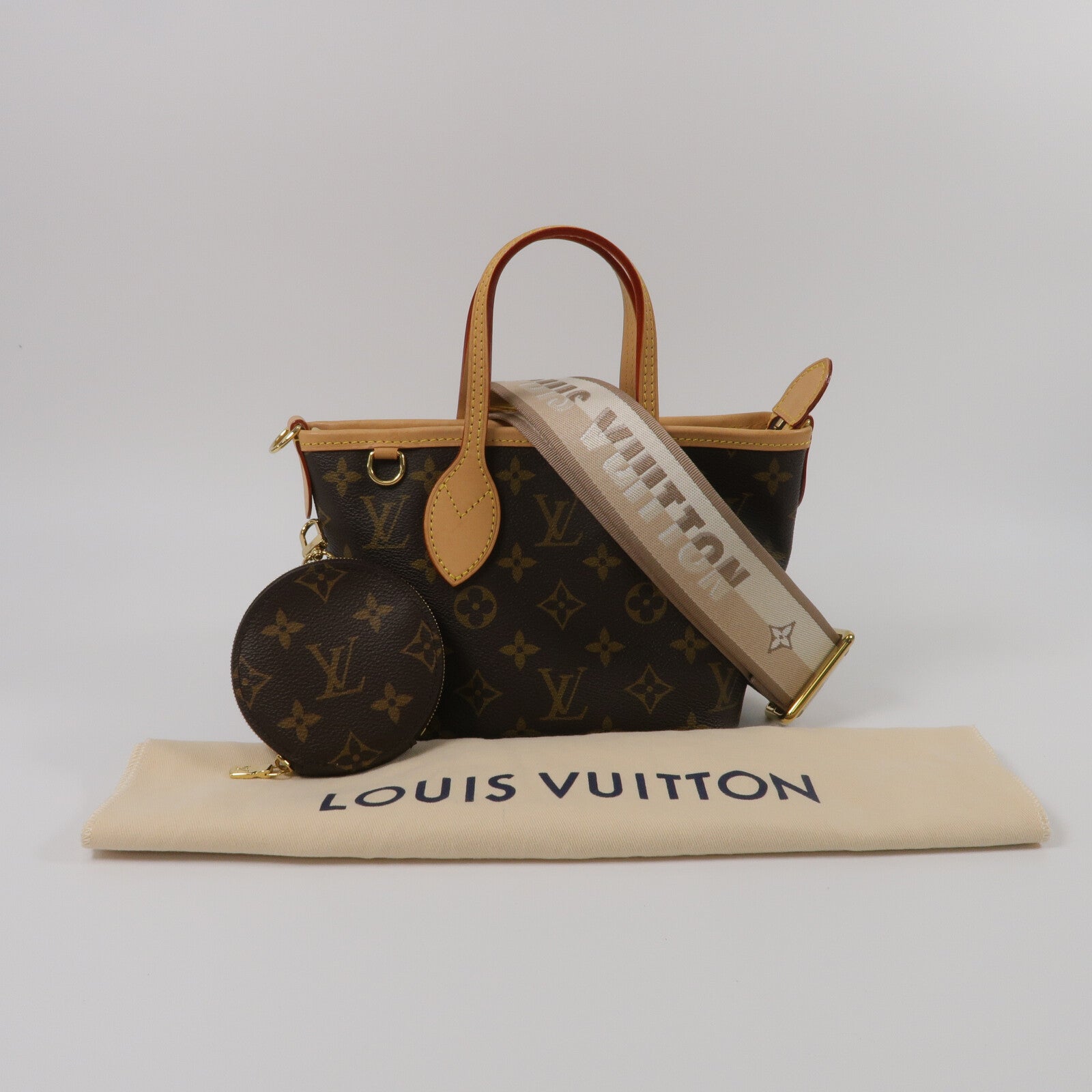 LOUIS VUITTON Monogram Neverfull BB手挽肩背兩用袋