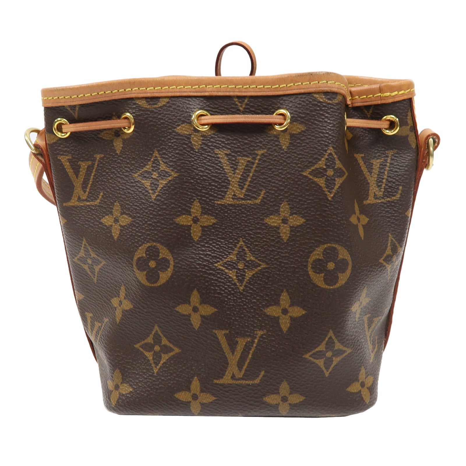 LOUIS VUITTON Monogram Neo Nano金扣肩背袋啡色