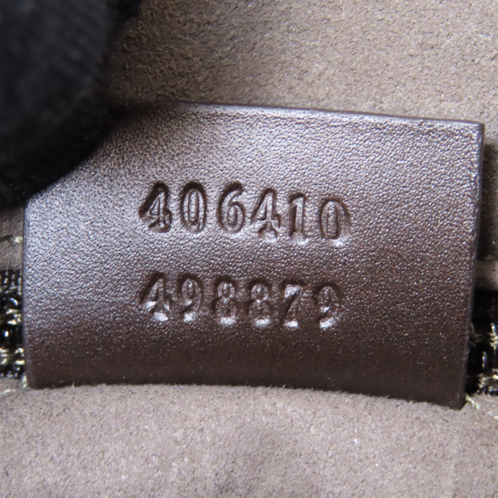 GUCCI 塗層帆布Shoulder Bag銀扣肩背袋啡色
