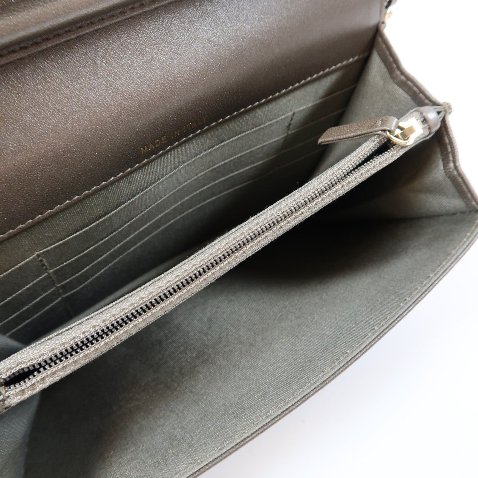 CHANEL 【激減優惠】牛皮皮革Chain Shoulder Bag金扣鏈帶肩背袋銀色