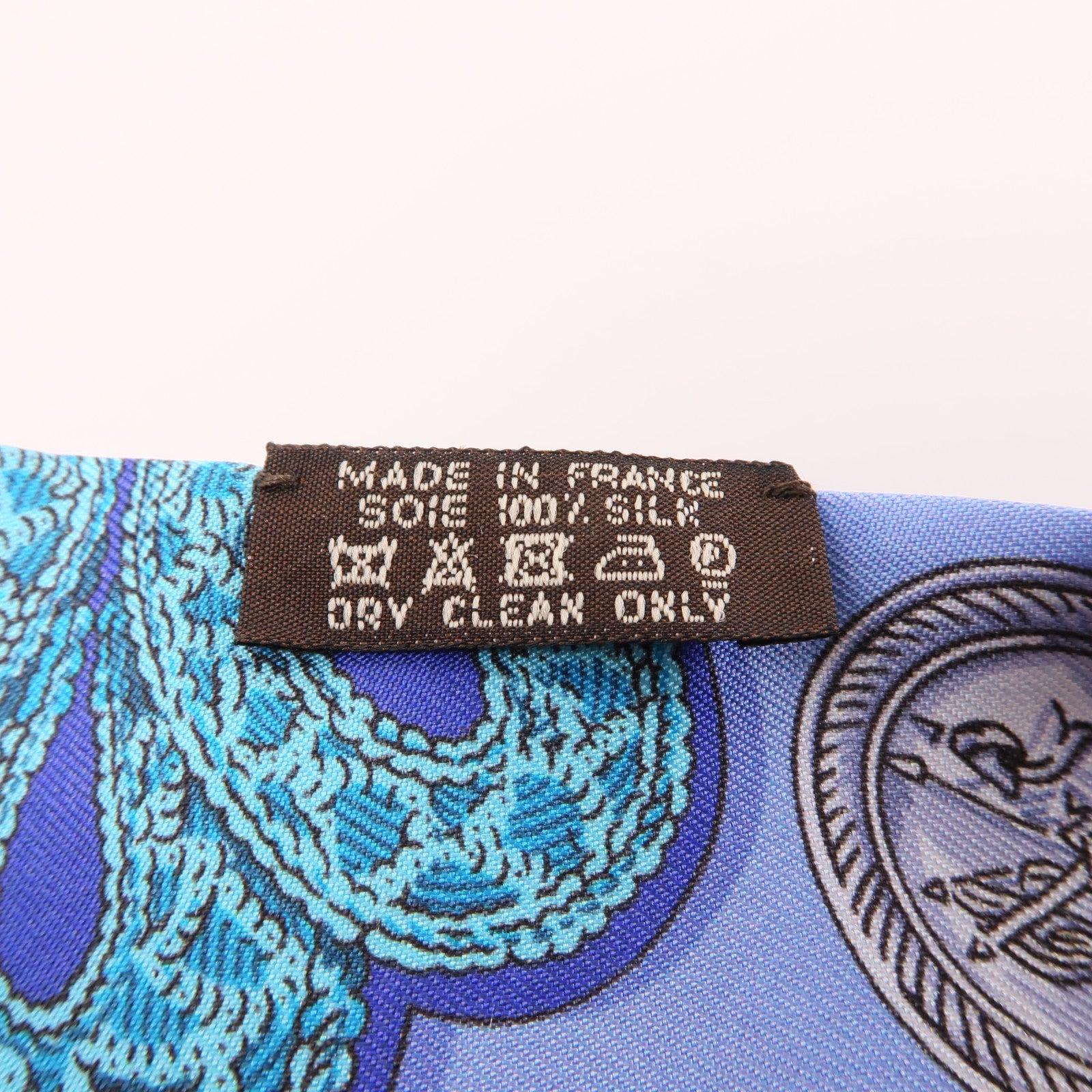 HERMES【激減優惠】 絲質Twilly絲巾藍色/黃色