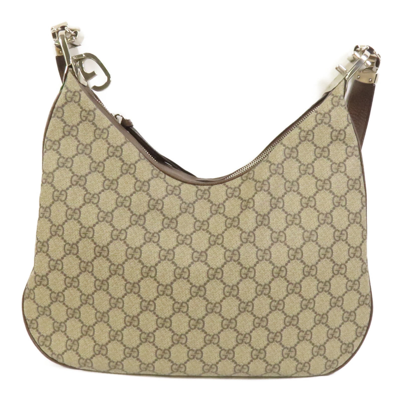 GUCCI 【激減優惠】塗層帆布Attache銀扣手挽肩背兩用袋