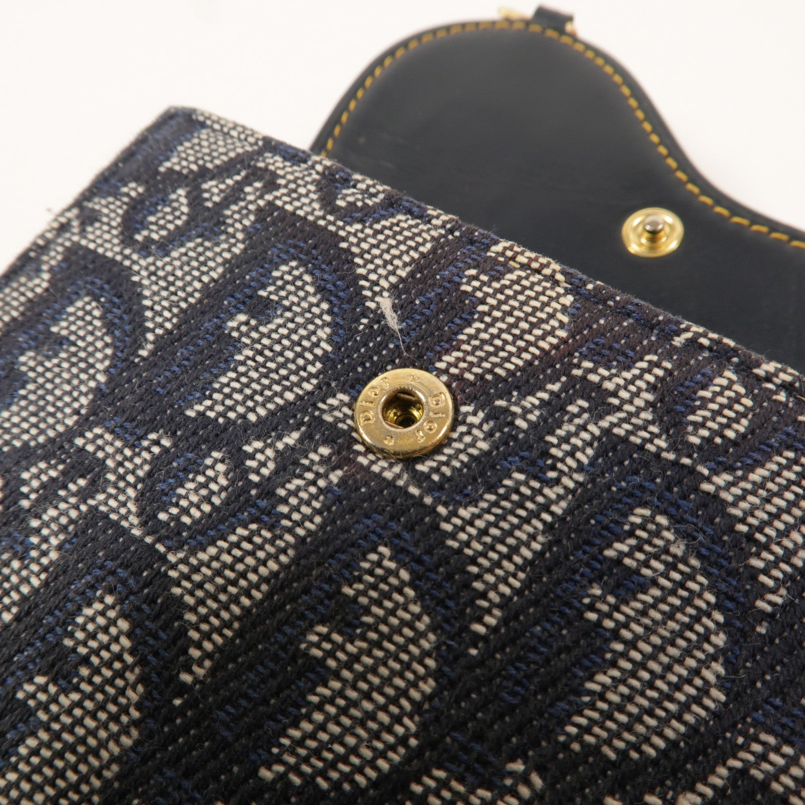Dior Oblique帆布Saddle Lotus Wallet錢包