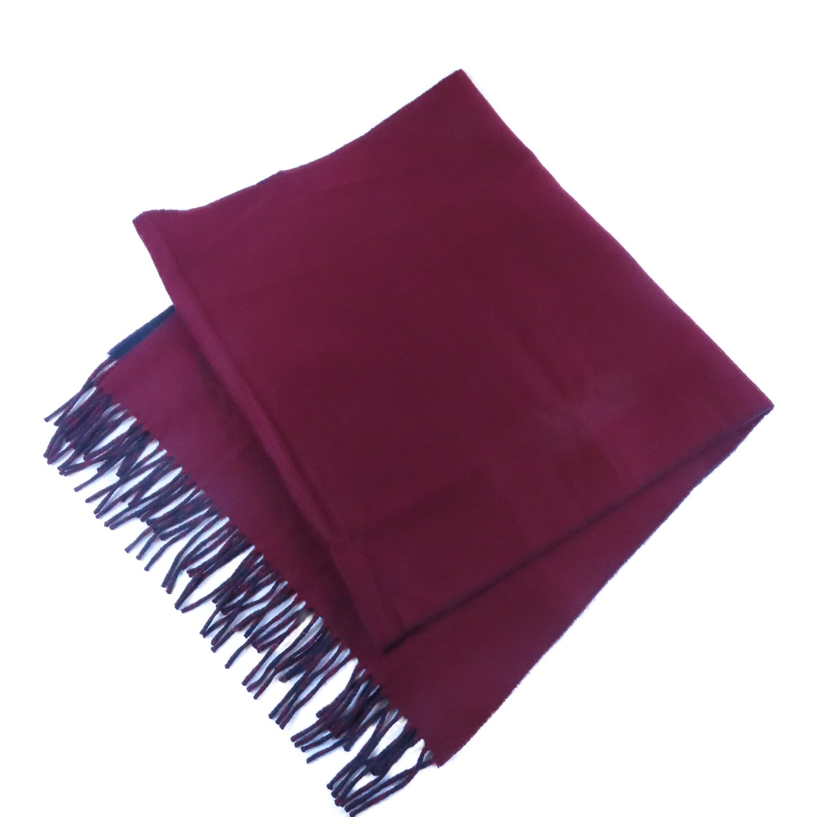 HERMES Cashmere Scarf圍巾紅色/深藍色