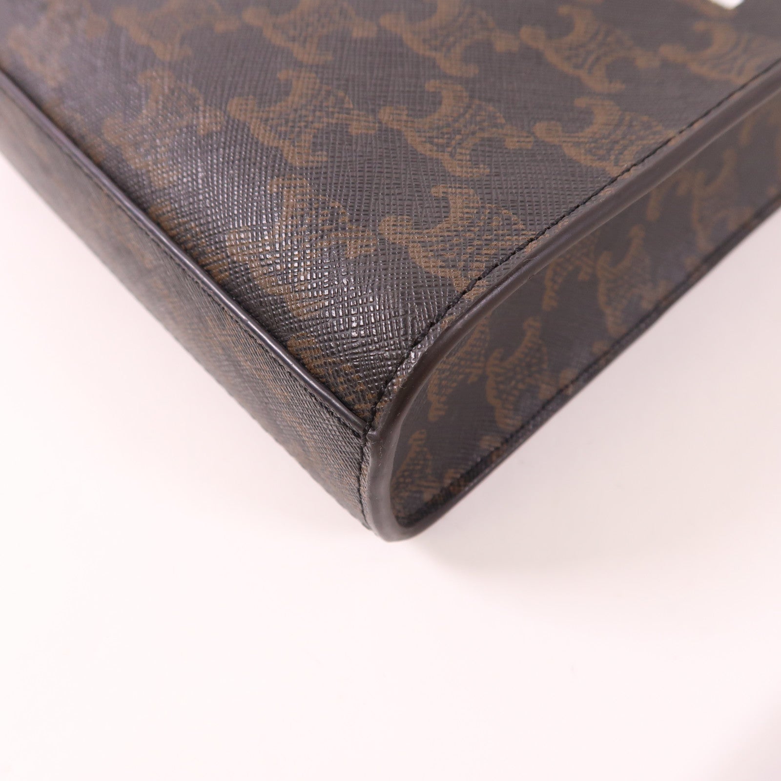 CELINE 塗層帆布Mini Vertical Cabas金扣手挽肩背兩用袋