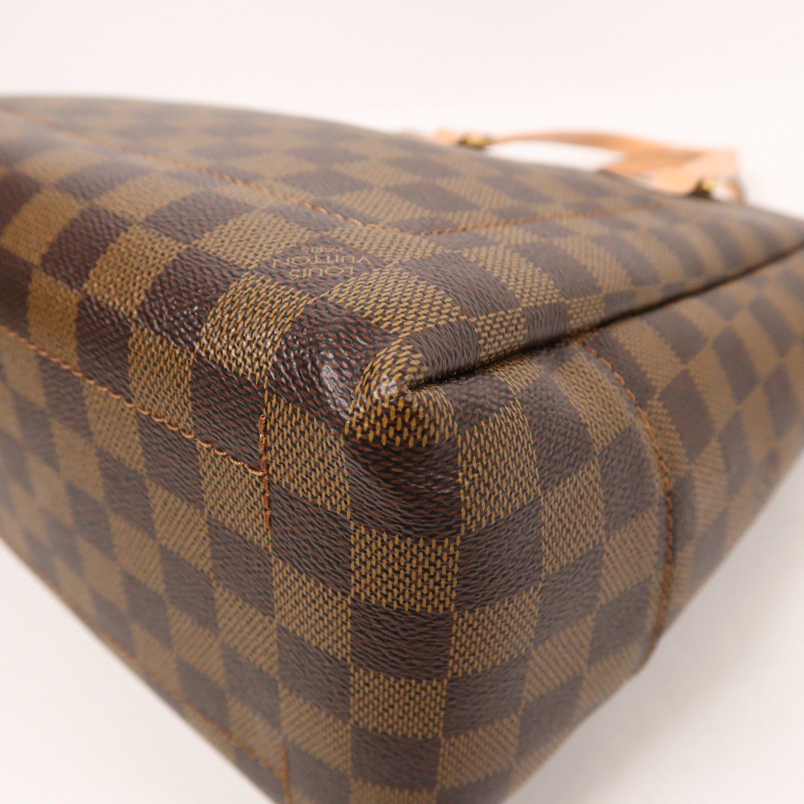 LOUIS VUITTON Damier Belmont NV PM金扣手挽肩背兩用袋