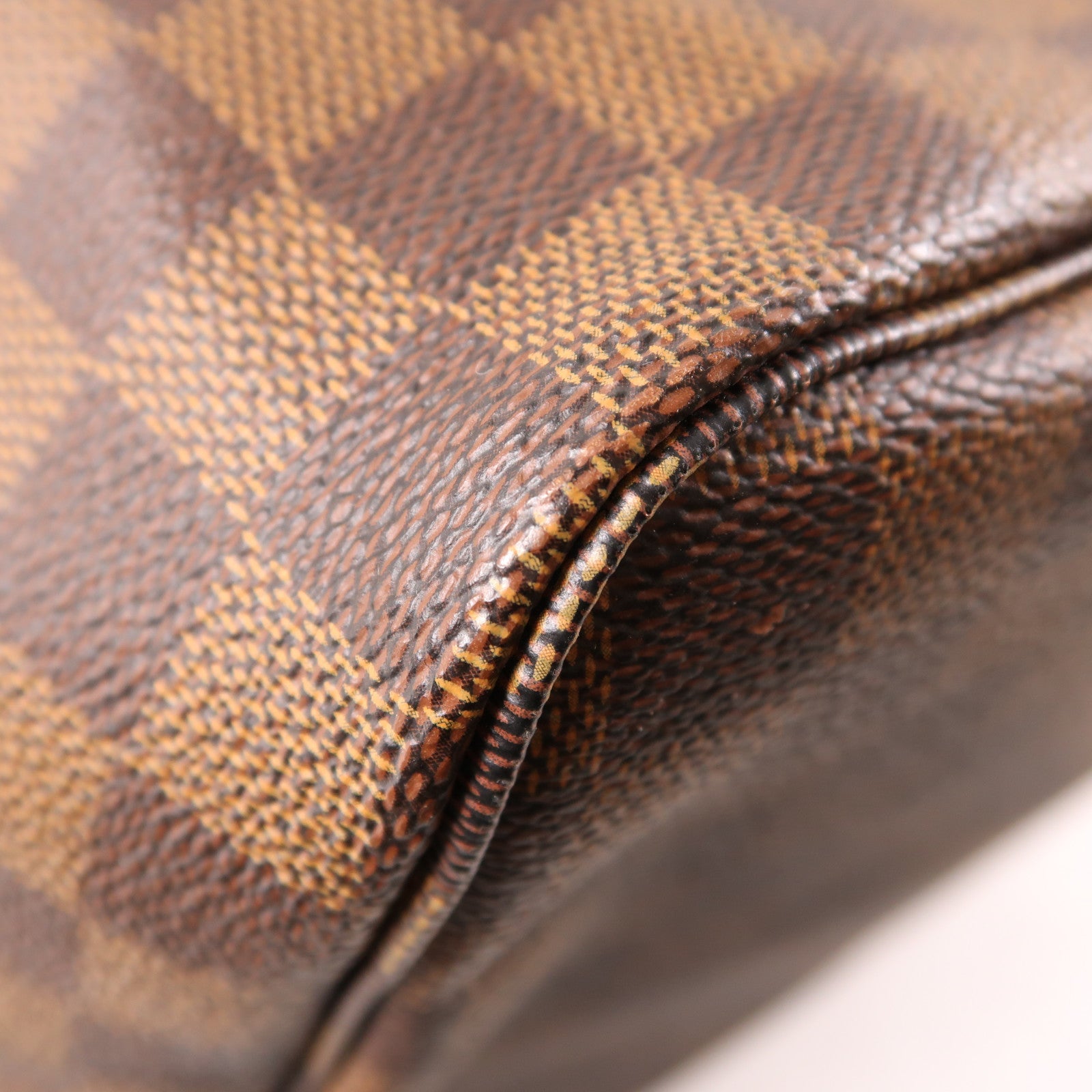 LOUIS VUITTON Damier Neverfull GM金扣肩背袋棕色