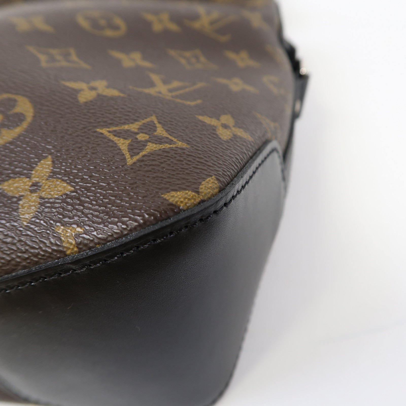 LOUIS VUITTON Monogram Macassar Torres銀扣肩背袋啡色