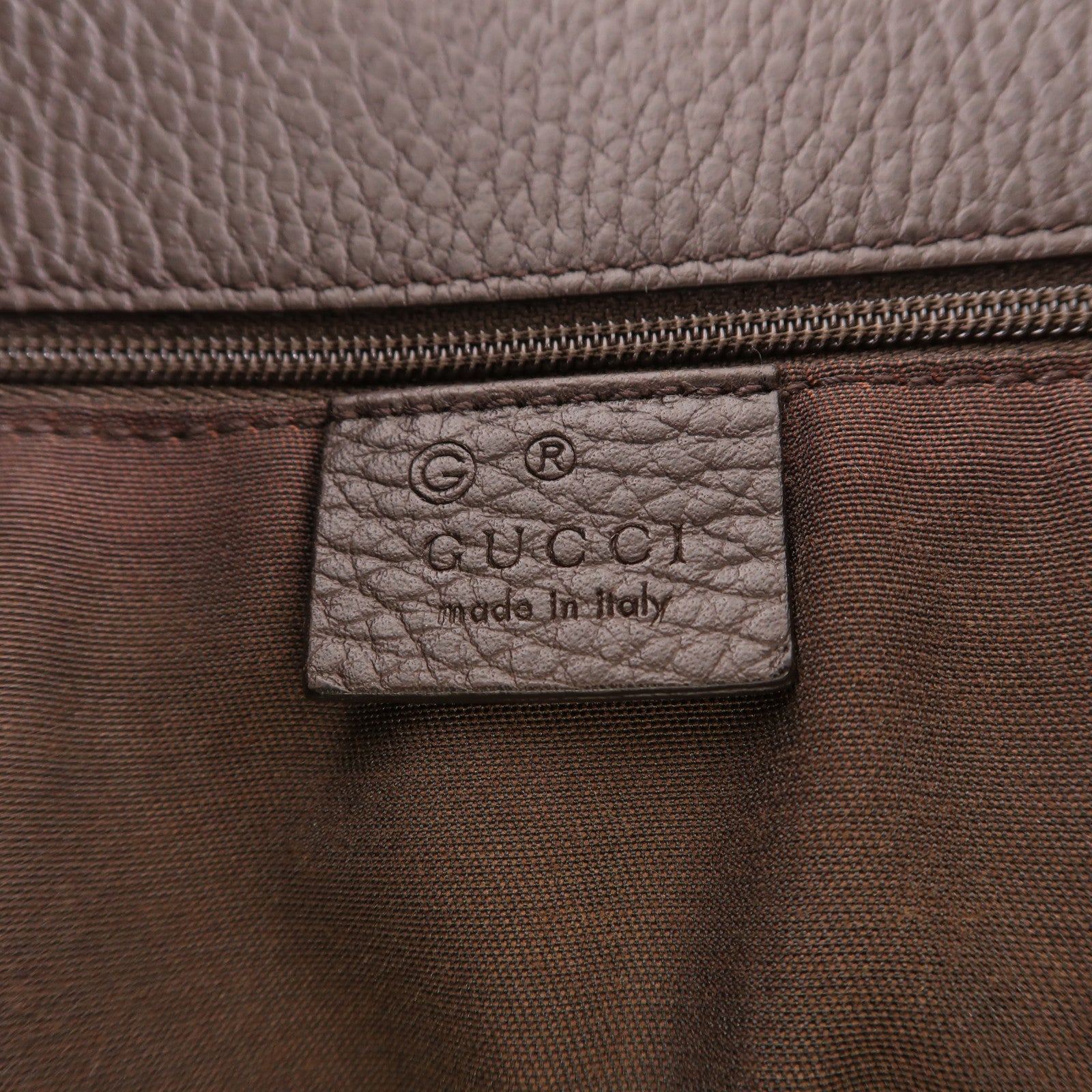 GUCCI 牛皮皮革Tote Bag金扣肩背袋