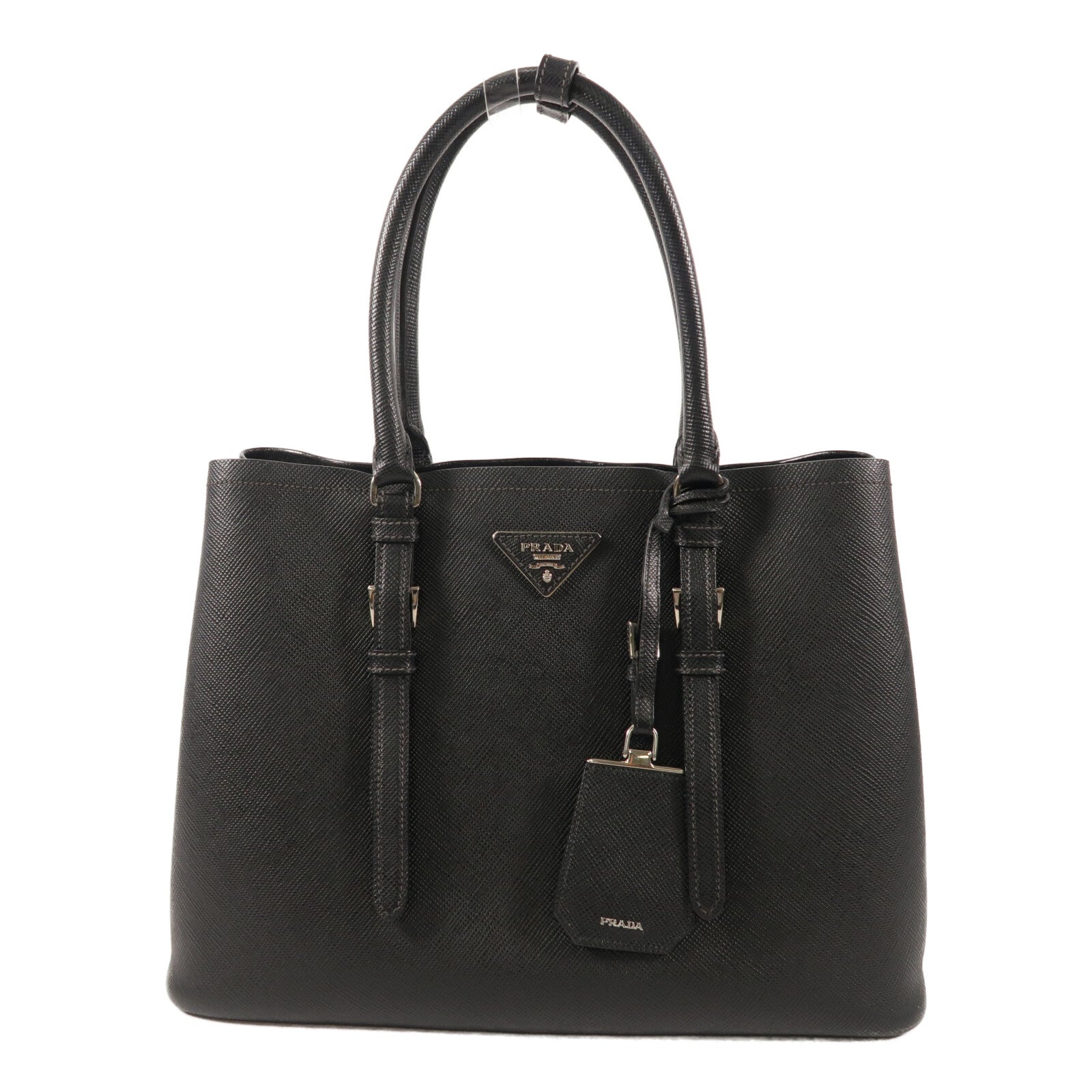 PRADA Saffiano皮革Saffiano Cuir Double Bag手挽袋