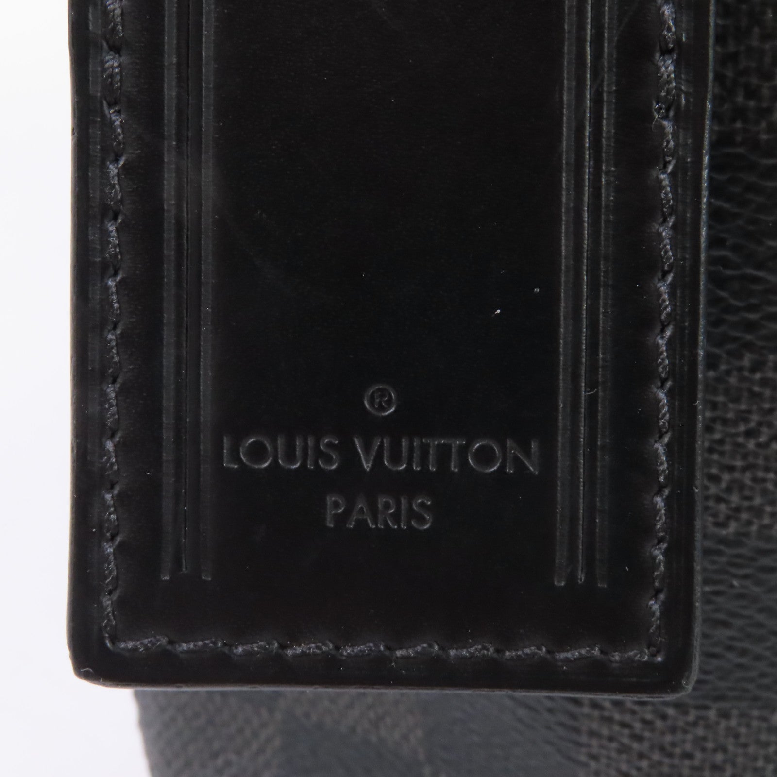 LOUIS VUITTON Damier Graphite Mick MM銀扣肩背袋黑色