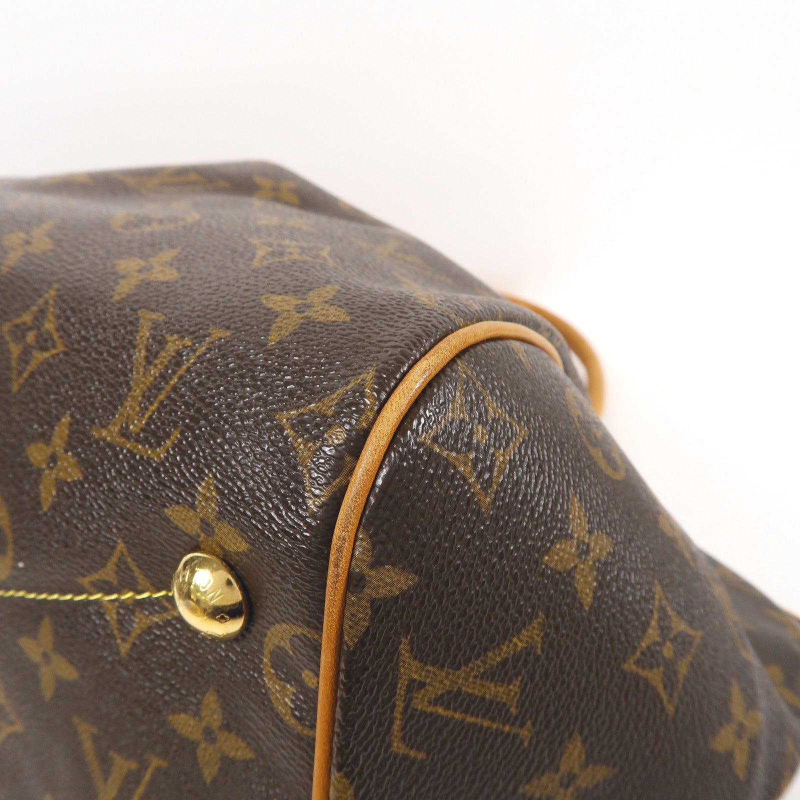 LOUIS VUITTON LV GHW Tivoli GM Shoulder Bag M40144 Monogram Brown