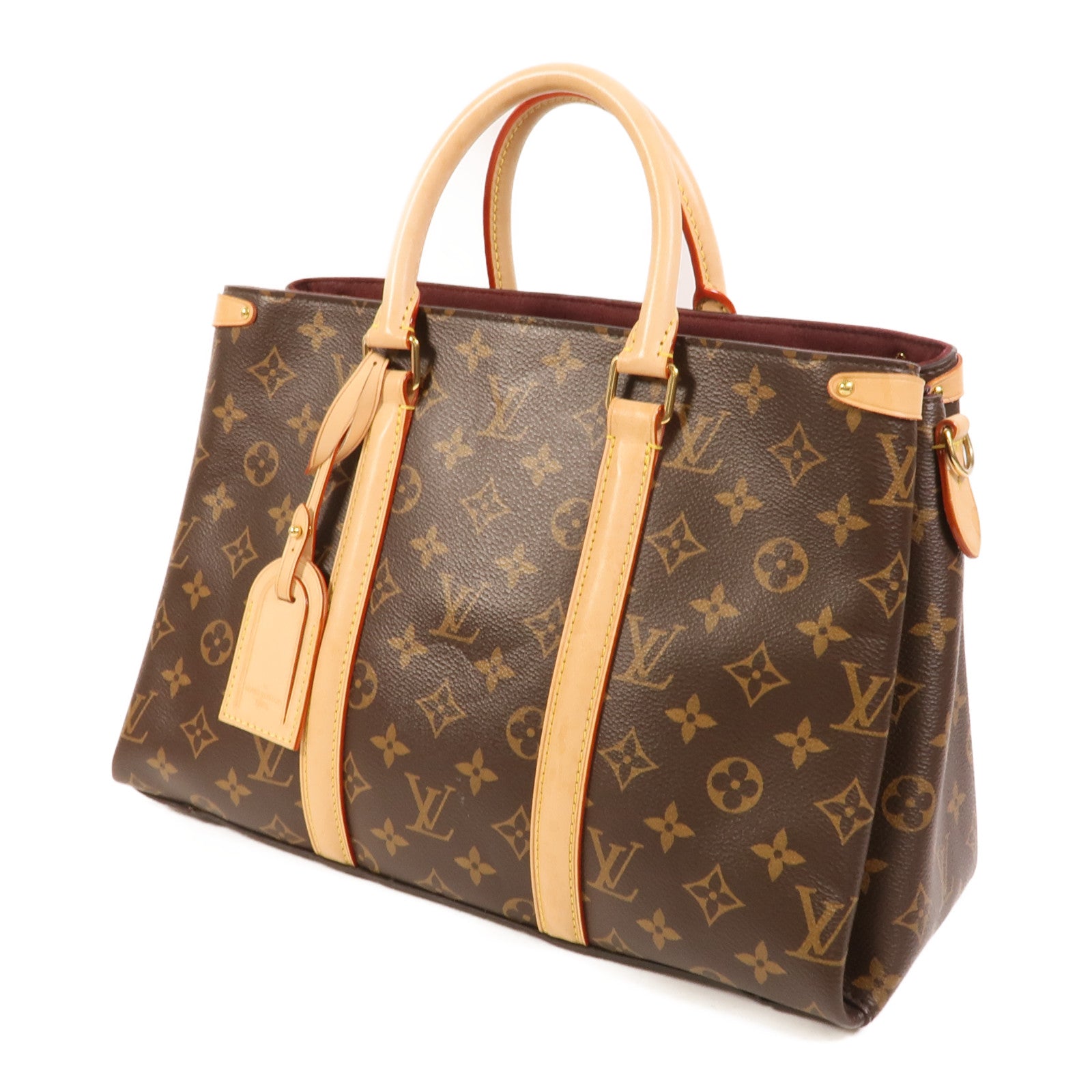 LOUIS VUITTON Monogram Soufflot MM金扣手挽肩背兩用袋