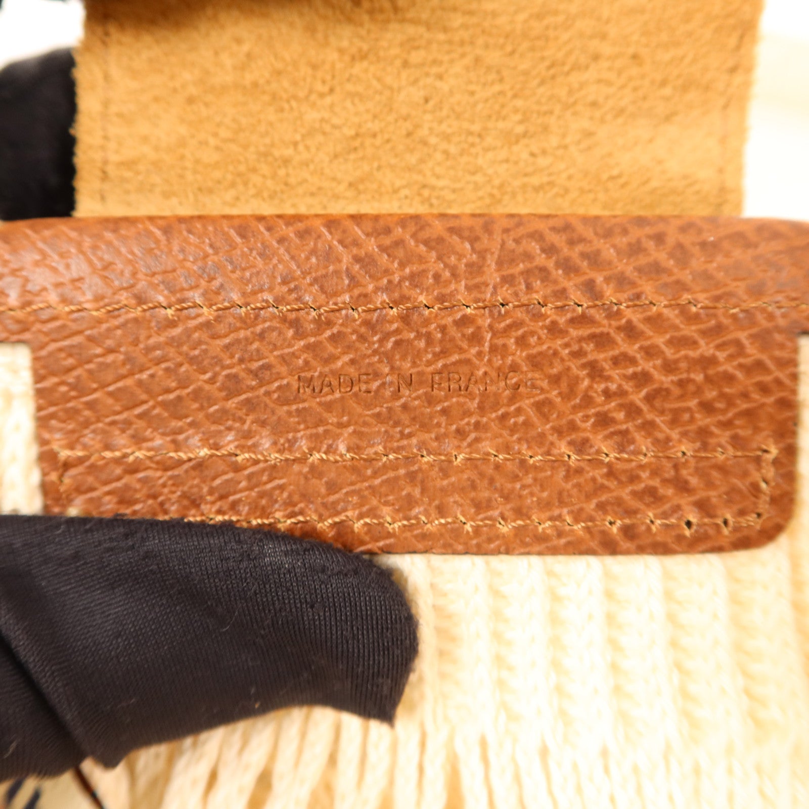 Longchamp 針織布料Le Pliage Filet金扣手挽肩背兩用袋