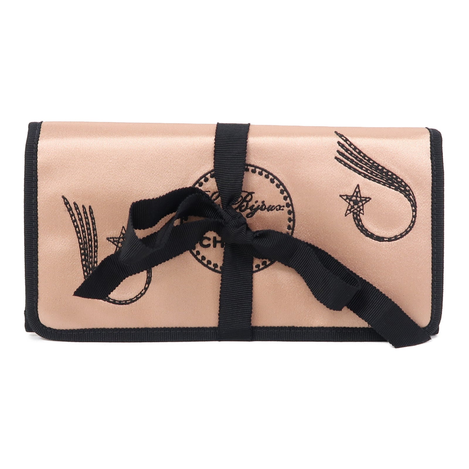 CHANEL 【激減優惠】絲質Pouch手拿包粉紅色