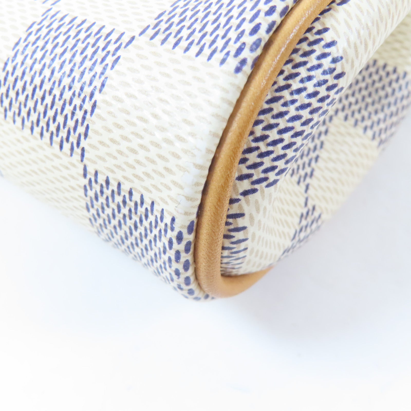 LOUIS VUITTON Damier Azur Eva金扣手挽肩背兩用袋白色