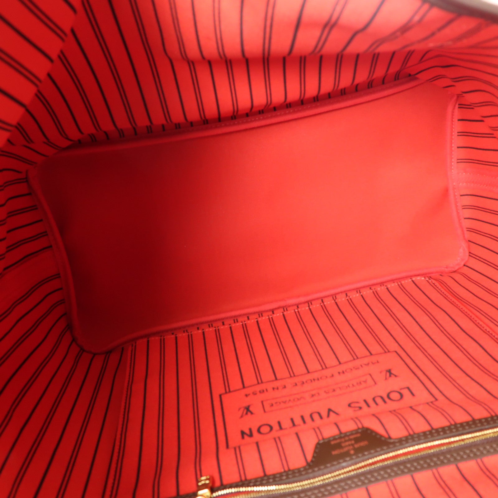 LOUIS VUITTON Damier Neverfull GM金扣肩背袋棕色