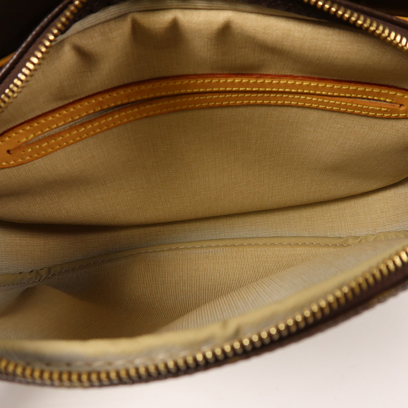 LOUIS VUITTON Monogram Reporter PM金扣肩背袋棕色