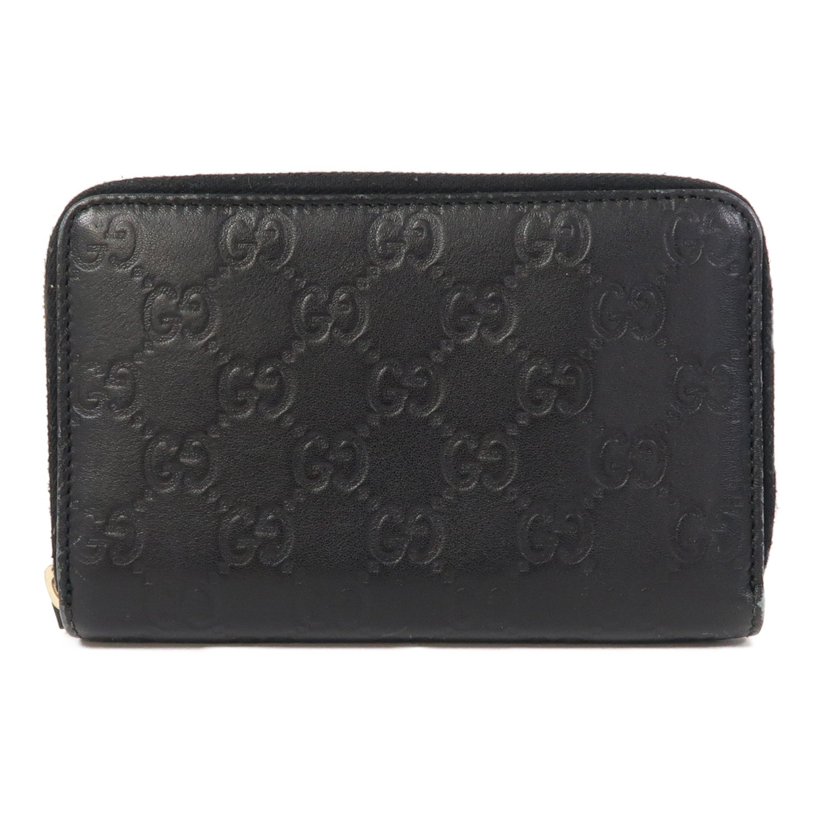 GUCCI 【激減優惠】牛皮皮革Wallet金扣錢包黑色