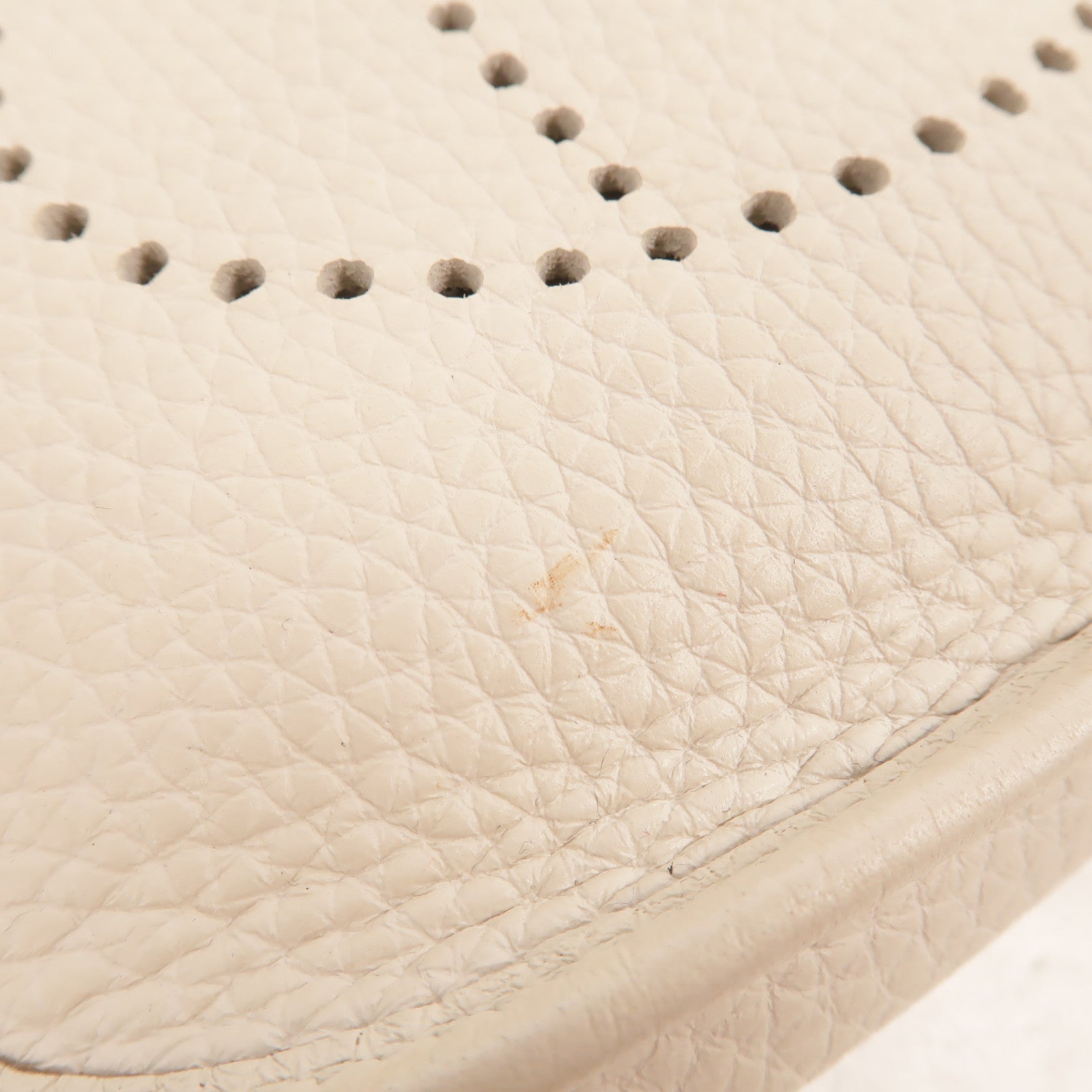 HERMES Clemence皮革Evelyne TPM肩背袋Craie