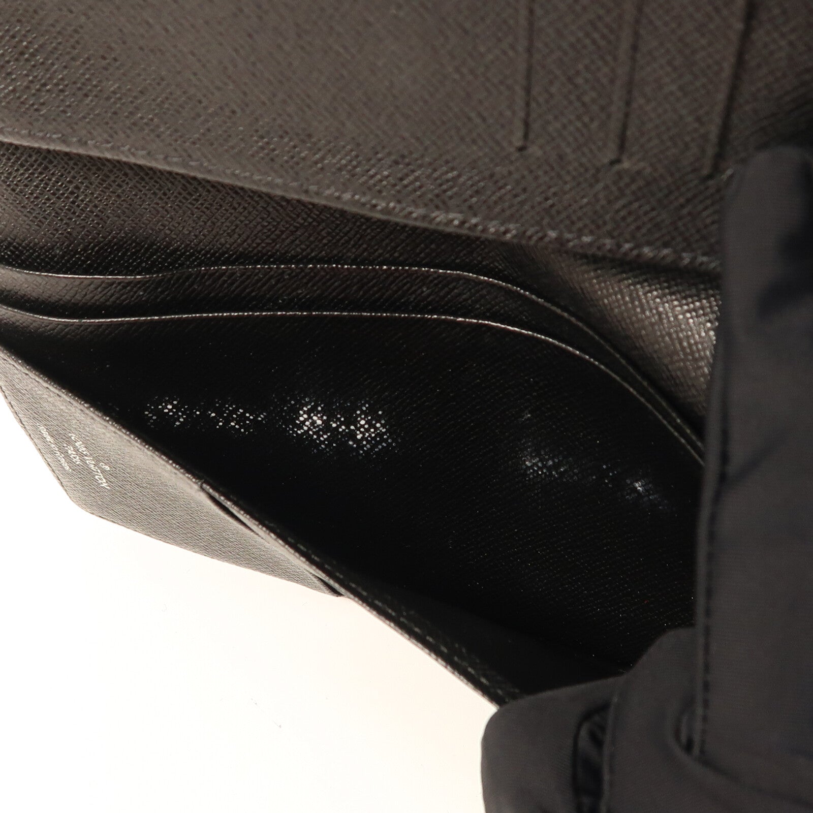 LOUIS VUITTON Damier Graphite Brazza Wallet銀扣長錢包