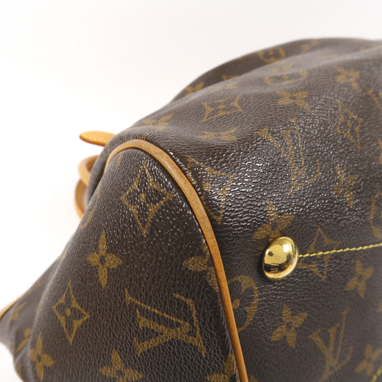 LOUIS VUITTON LV GHW Tivoli GM Shoulder Bag M40144 Monogram Brown