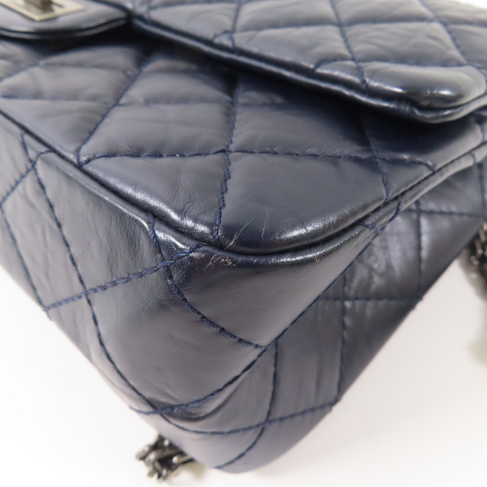 CHANEL 牛皮皮革2.55 Shoulder Bag鏈帶肩背袋