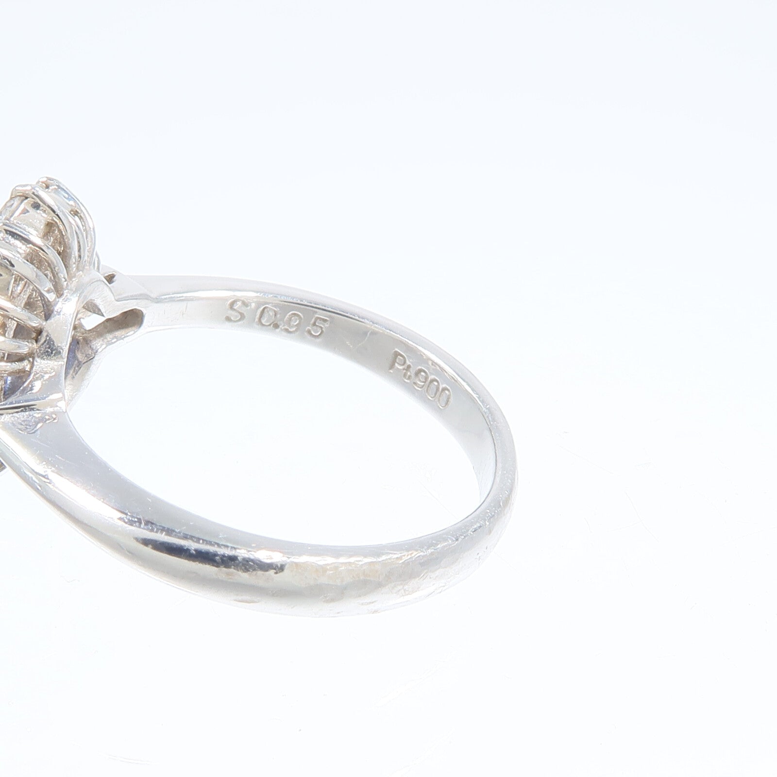 JEWELRY PT900鉑金Sapphire Diamond Ring藍寶石/鑽石戒指