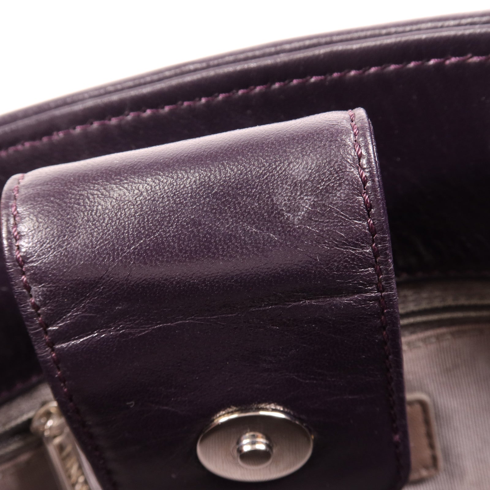 CHANEL 羊皮皮革Tote Bag銀扣手挽袋