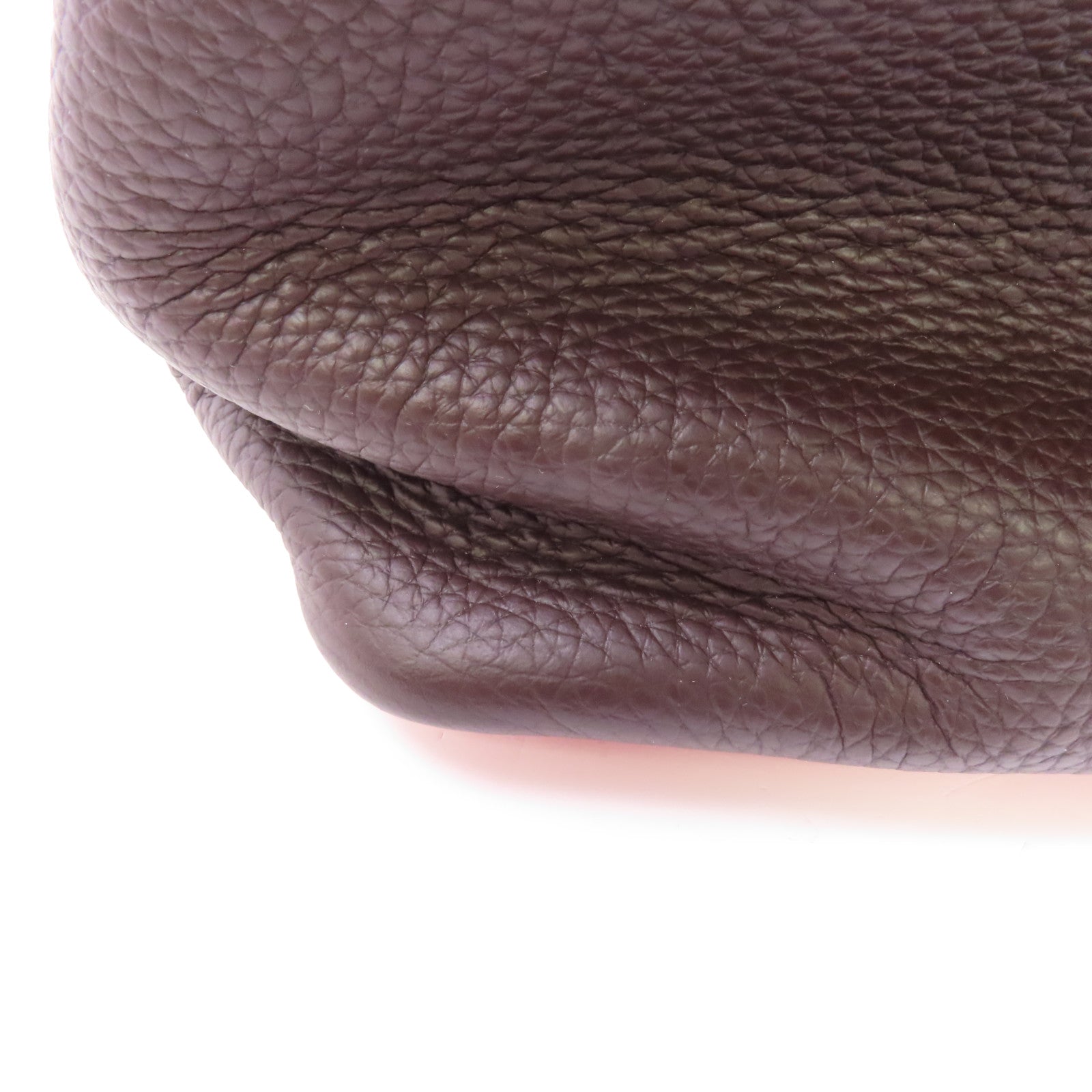 HERMES 【激減優惠】Clemence皮革Picotin PM銀扣手挽袋Rouge Sellier/Franboise粉色/啡色