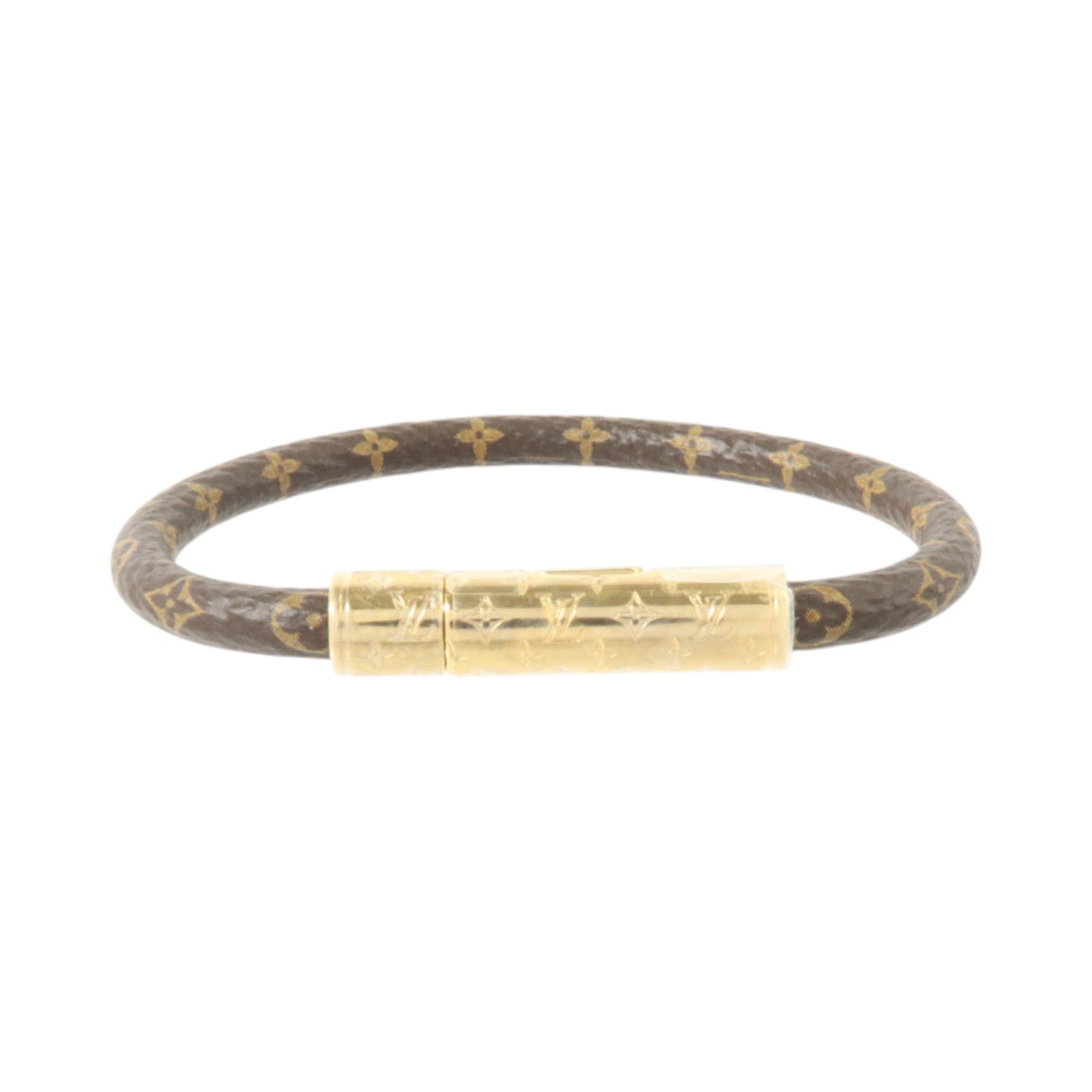 LOUIS VUITTON Monogram Confidential Bracelet金扣手鏈