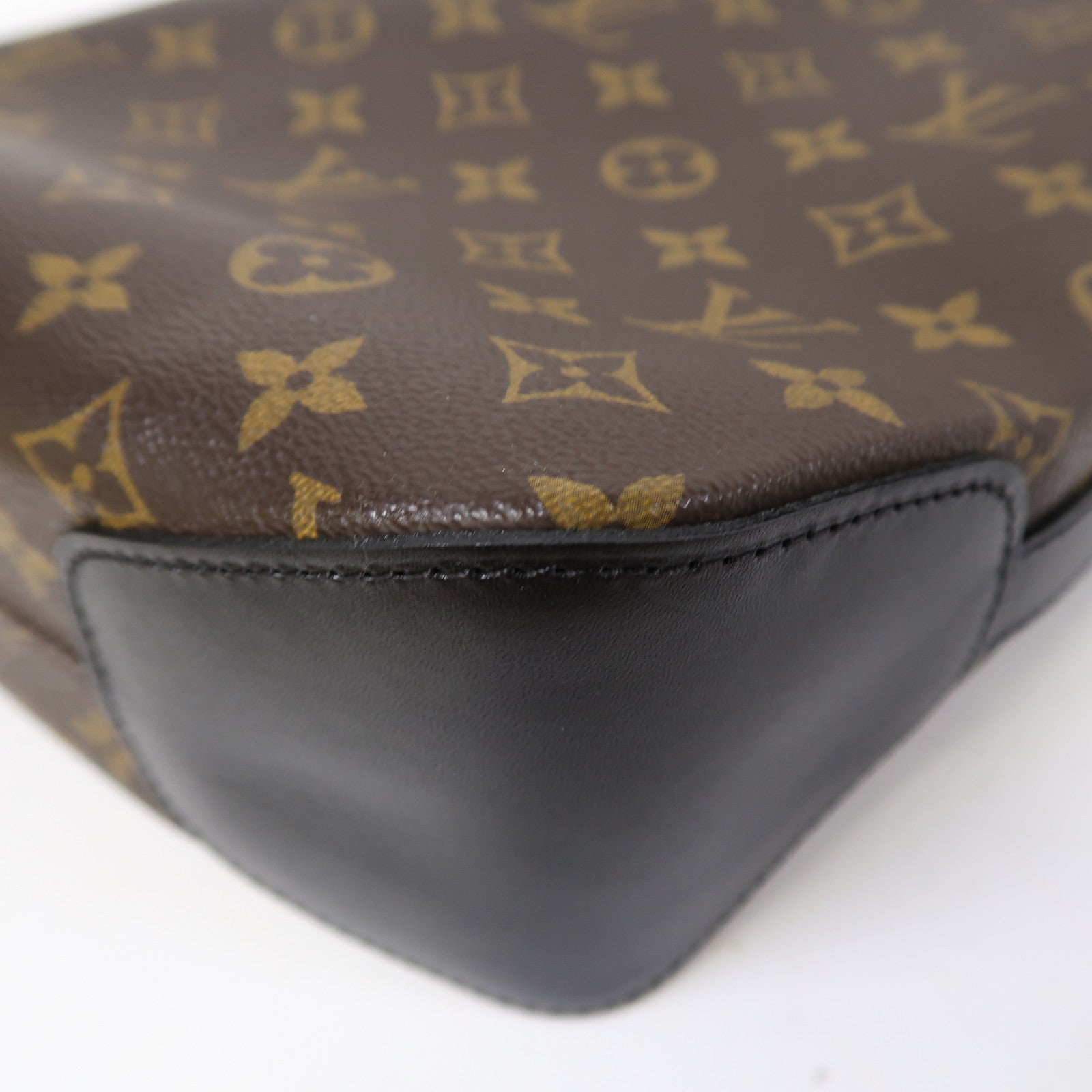LOUIS VUITTON Monogram Macassar Torres銀扣肩背袋啡色