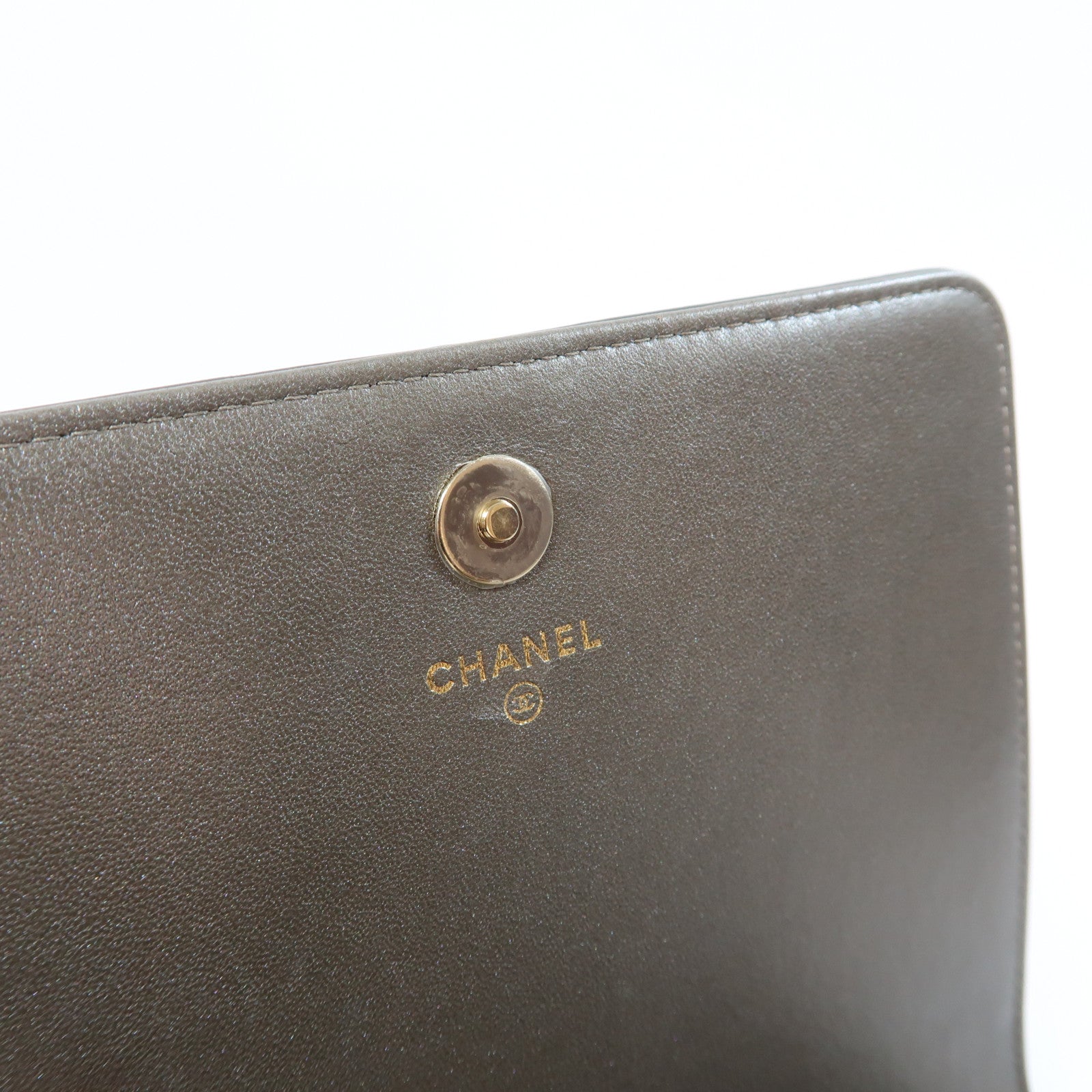CHANEL 【激減優惠】牛皮皮革Chain Shoulder Bag金扣鏈帶肩背袋銀色