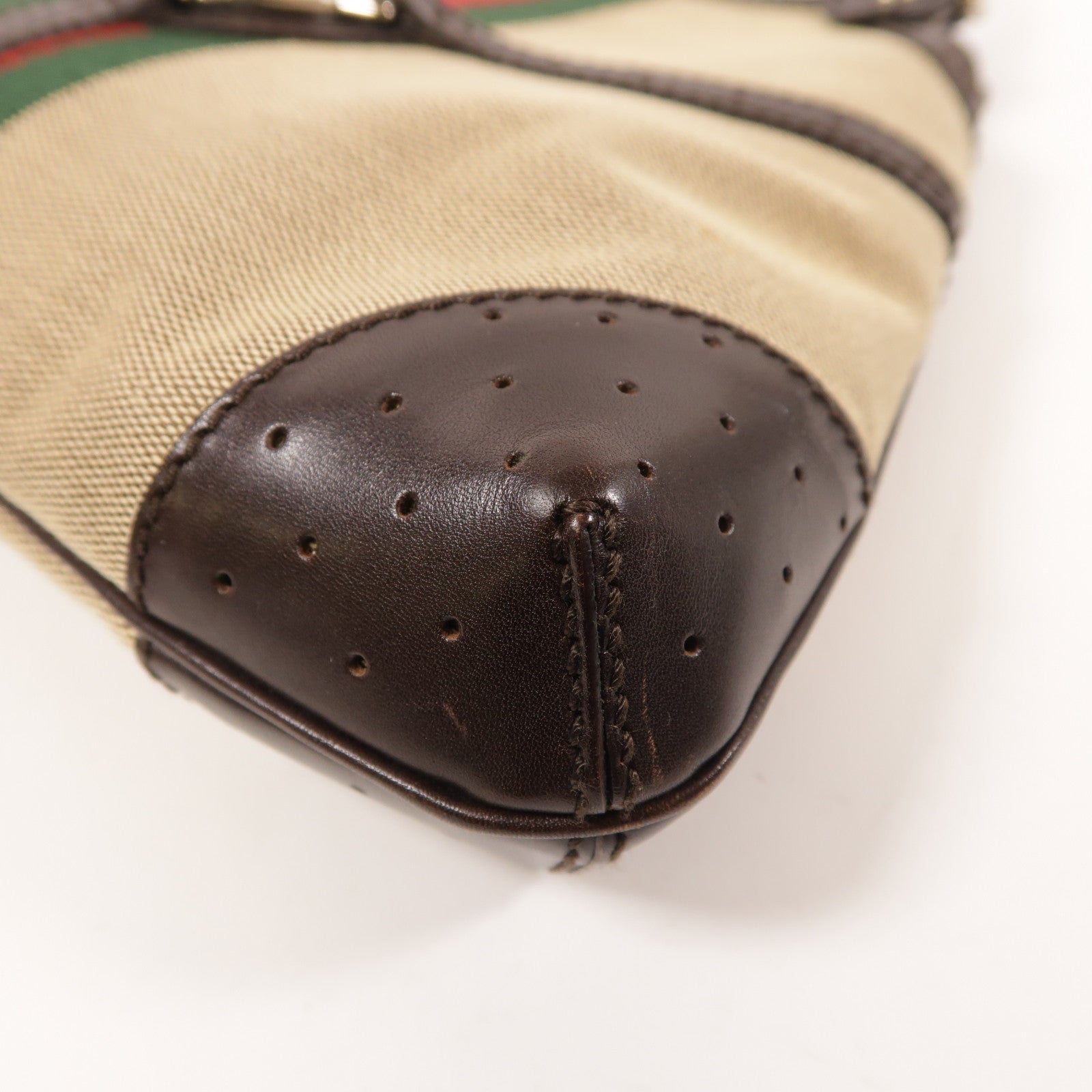 GUCCI 帆布2 Way Shoulder銀扣手挽肩背兩用袋