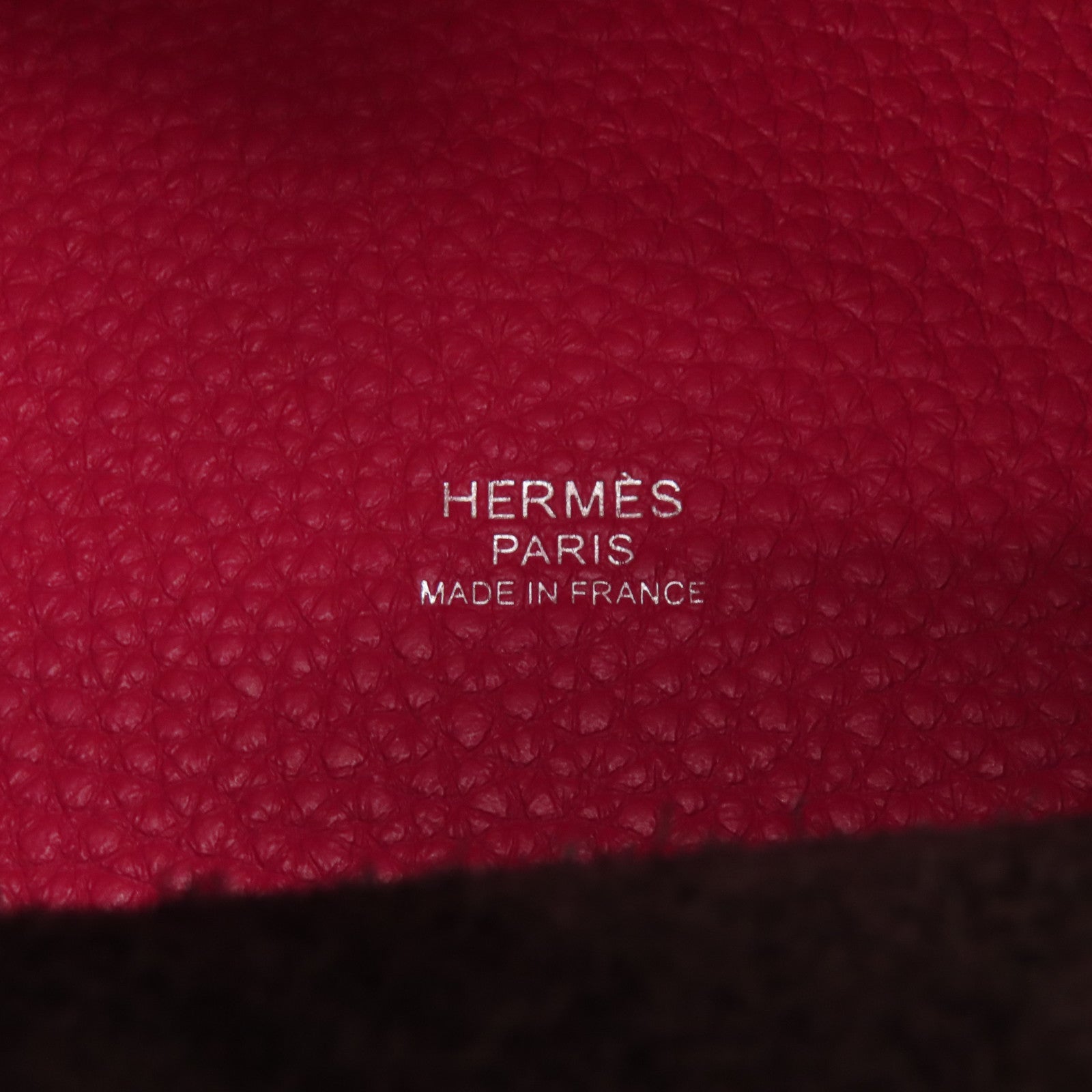 HERMES 【激減優惠】Clemence皮革Picotin PM銀扣手挽袋Rouge Sellier/Franboise粉色/啡色