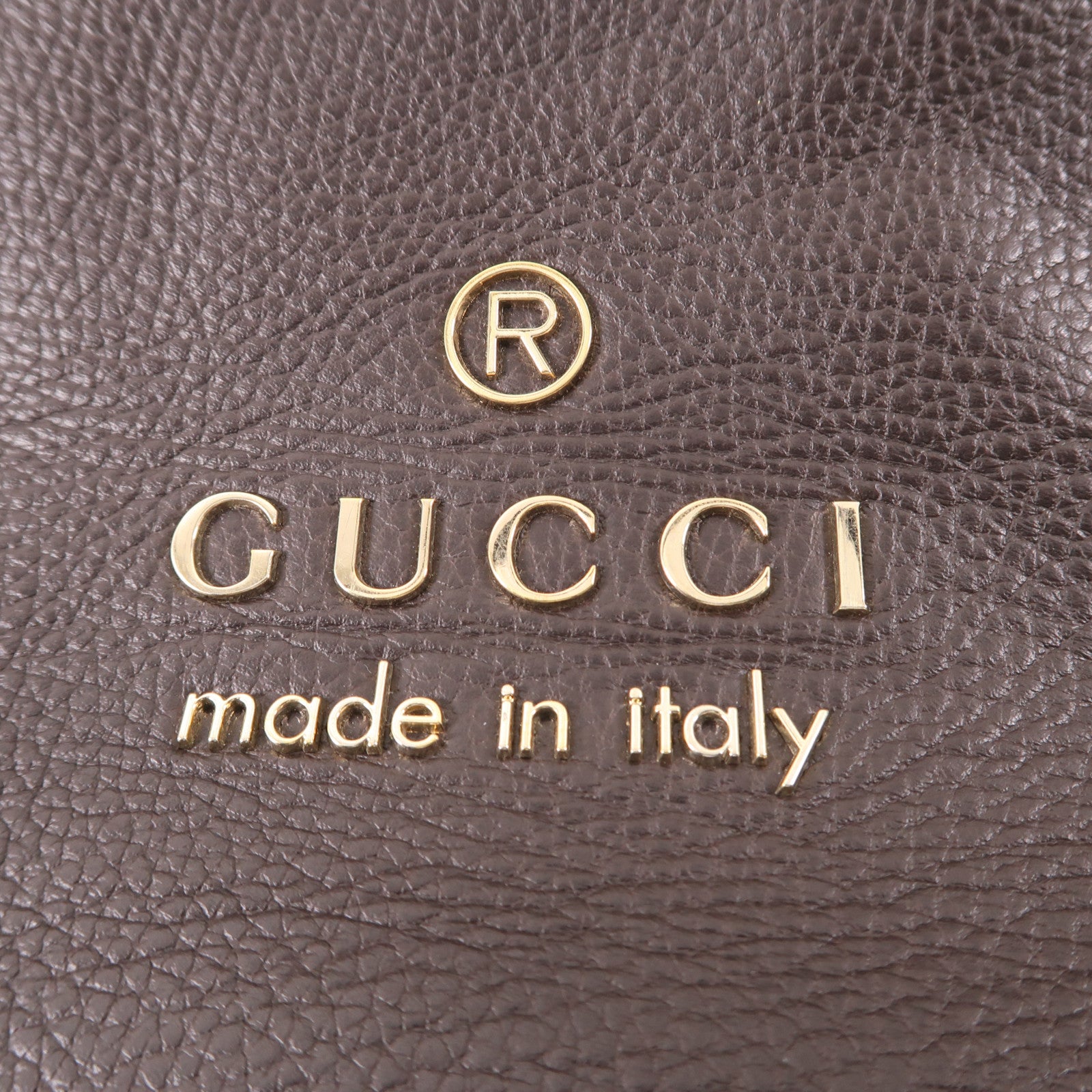 GUCCI 牛皮皮革Tote Bag金扣肩背袋