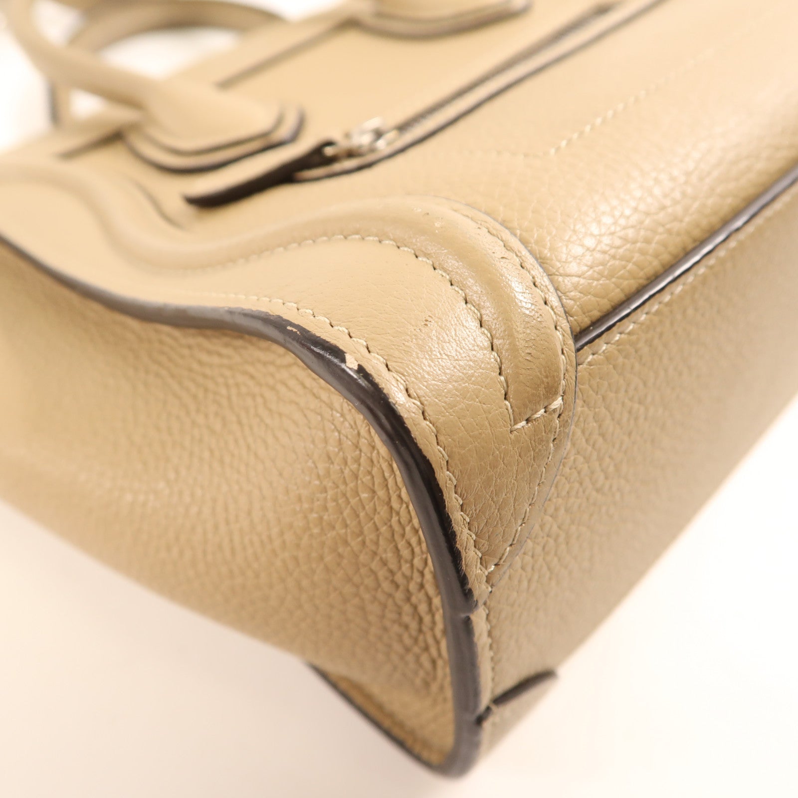 CELINE 【激減優惠】牛皮皮革Nano Luggage金扣手挽肩背兩用袋