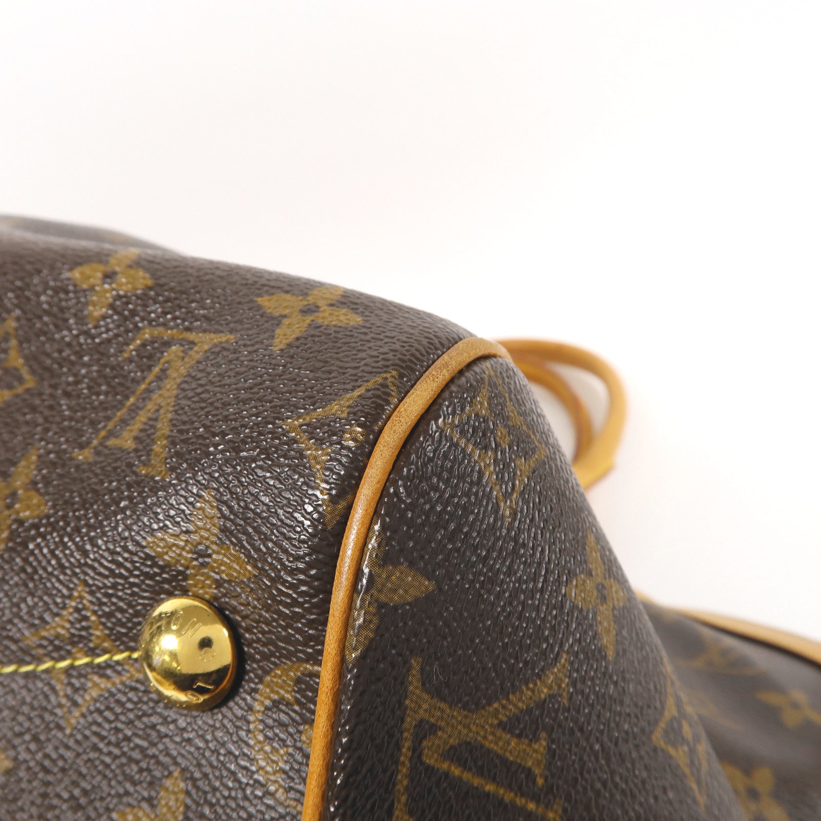 LOUIS VUITTON LV GHW Tivoli GM Shoulder Bag M40144 Monogram Brown