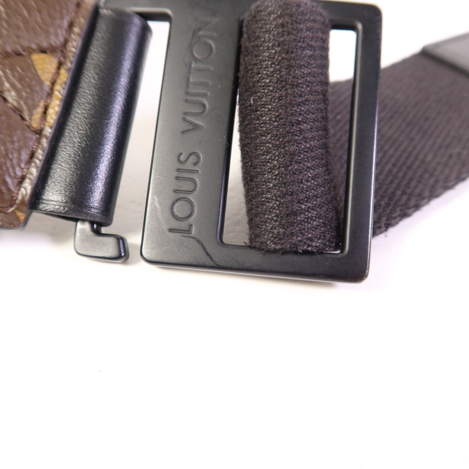 LOUIS VUITTON Monogram Macassar S Lock Sling Bag肩背袋