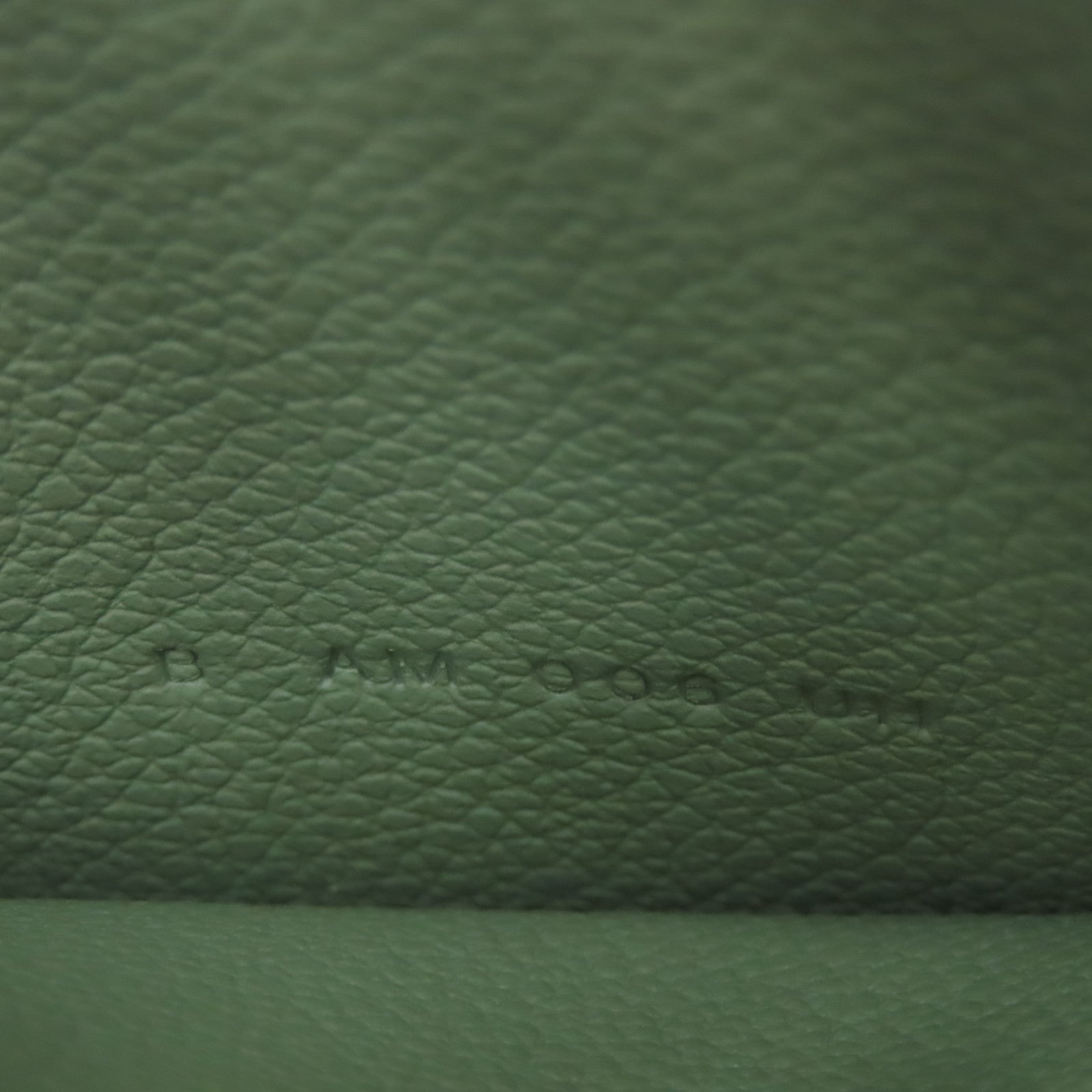 HERMES **【激減優惠】Evercolor皮革Roulis Slim金扣錢包綠色