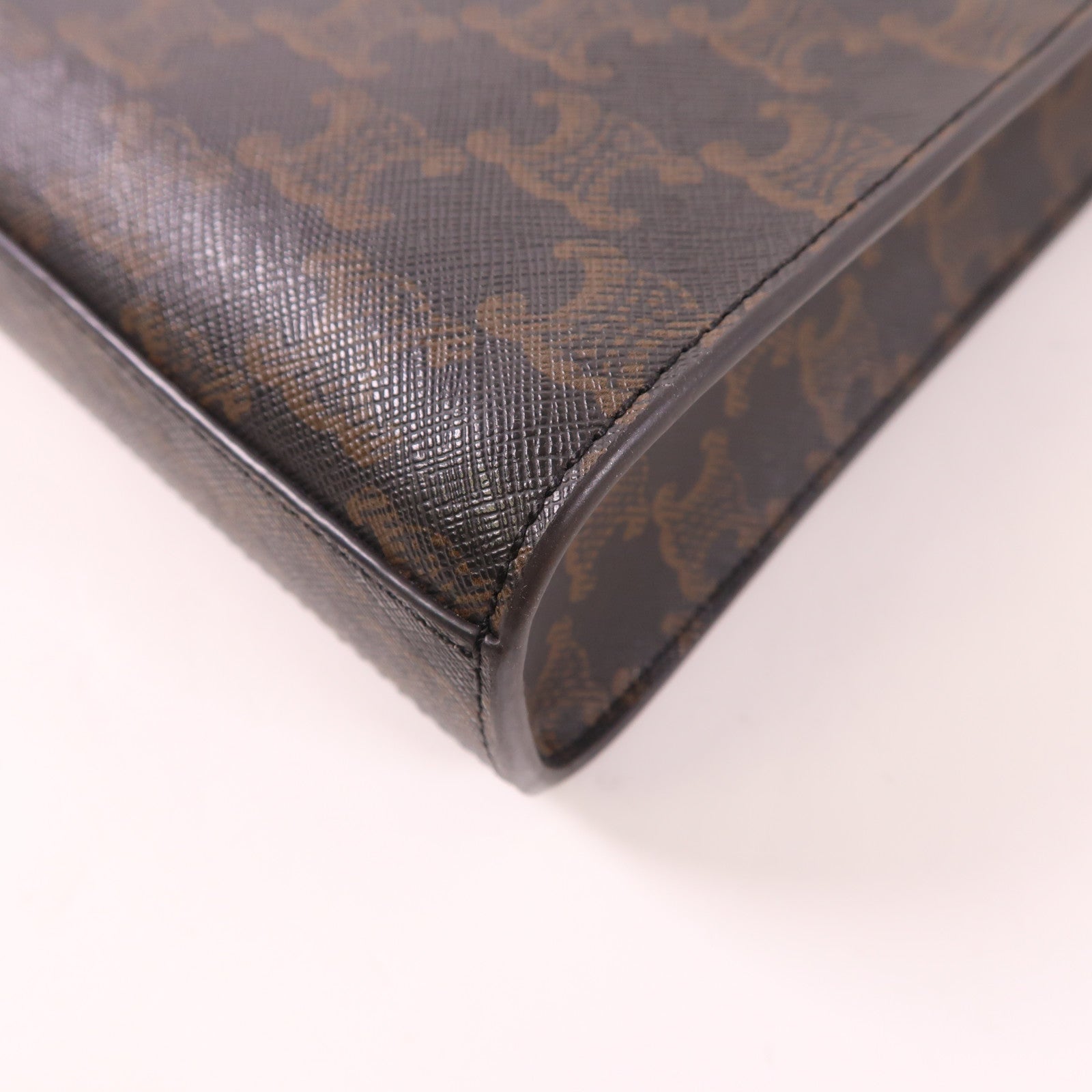 CELINE 塗層帆布Mini Vertical Cabas金扣手挽肩背兩用袋