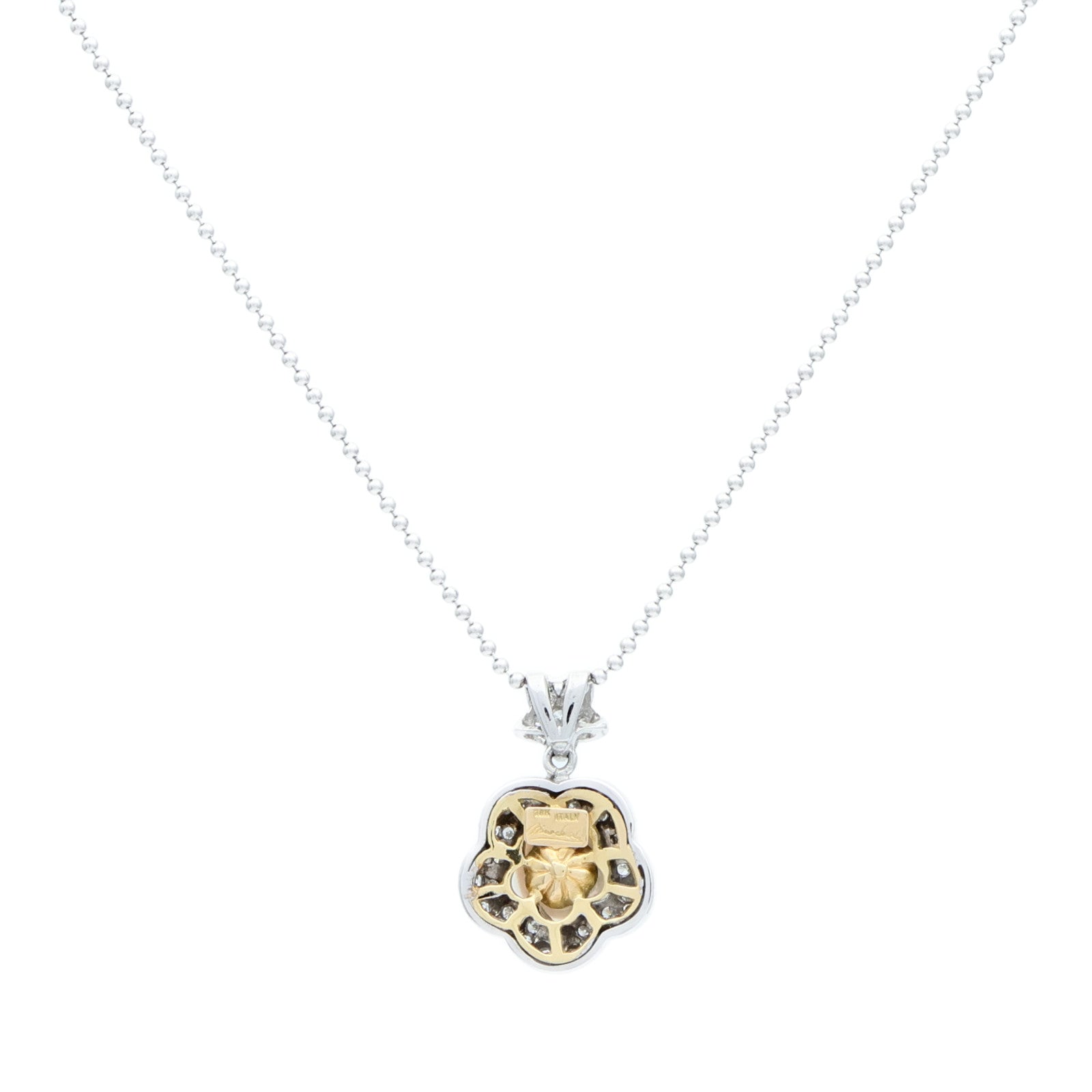 JEWELRY 【激減優惠】18K白金/黃金Pearl Diamond Necklace珍珠/鑽石項鍊