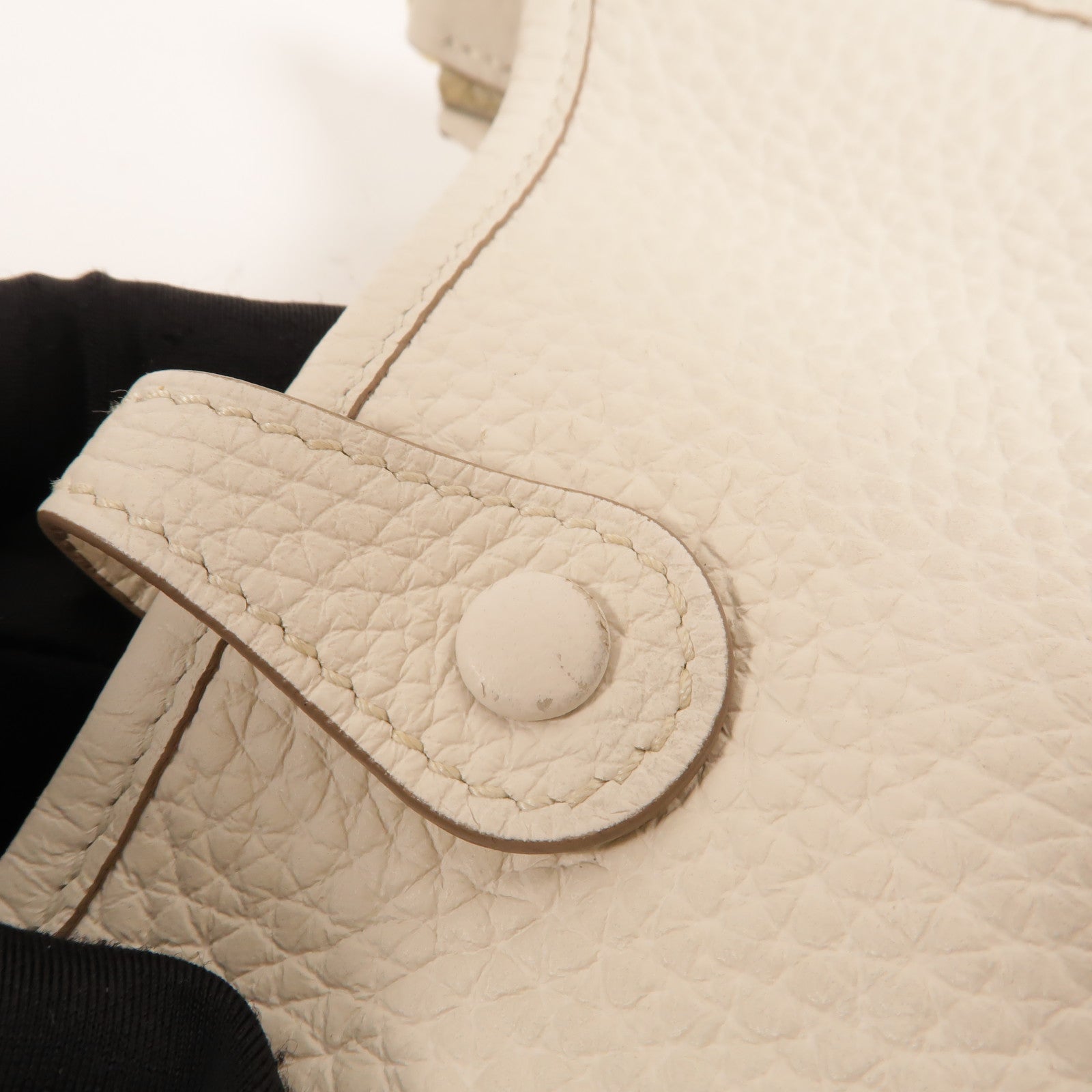 HERMES Clemence皮革Evelyne TPM肩背袋Craie