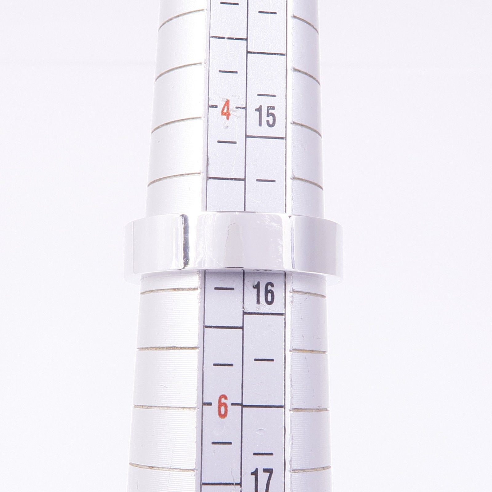 HERMES 18K白金Bague Kelly Ring鑽石戒指Hermes#49/US#4.75