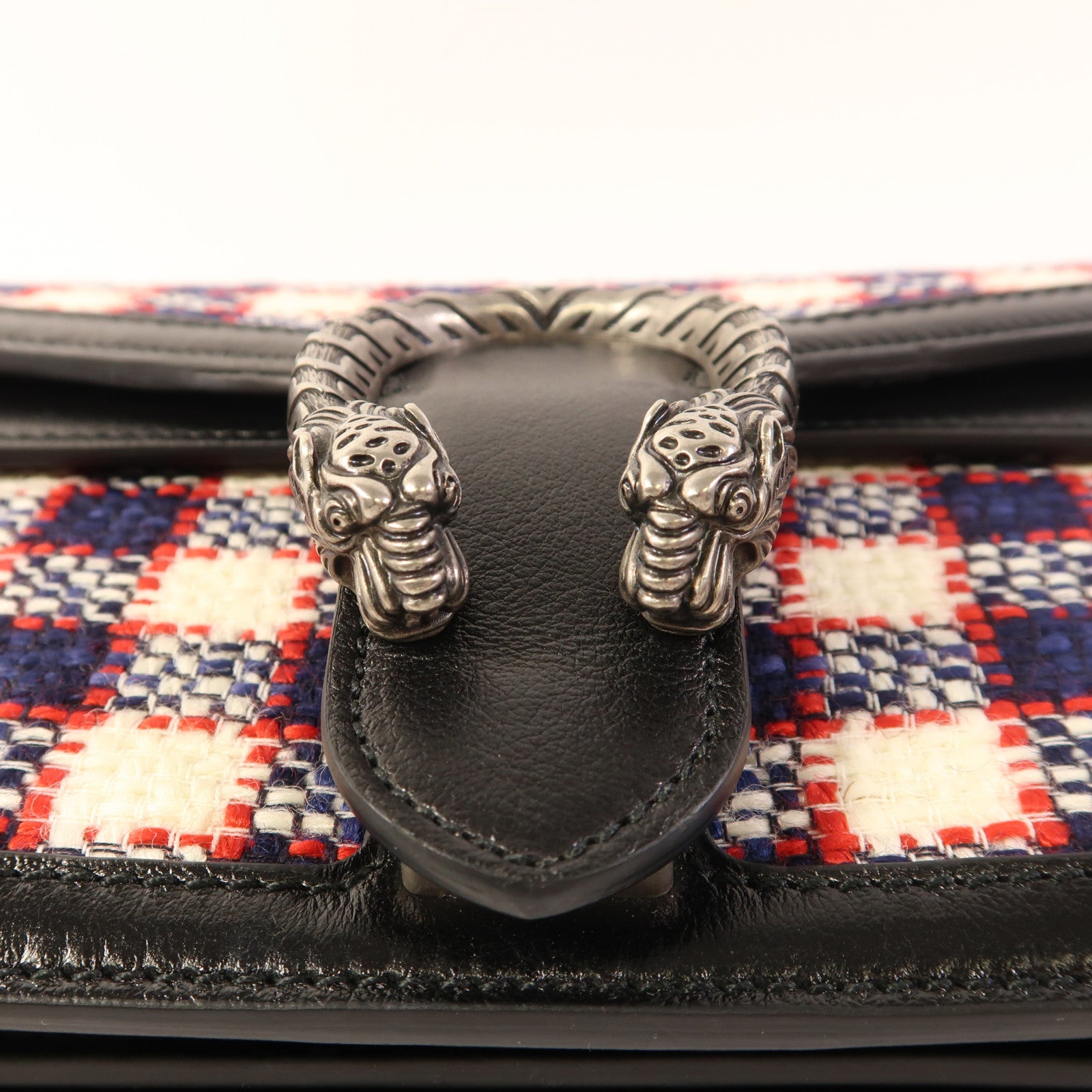 GUCCI GG Dionysus Chain Shoulder Bag Navy/Red/White