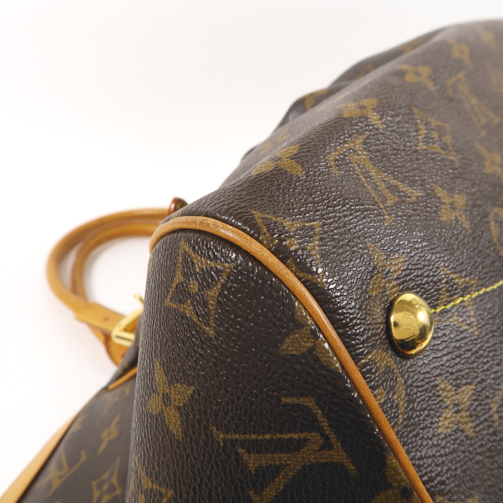 LOUIS VUITTON LV GHW Tivoli GM Shoulder Bag M40144 Monogram Brown